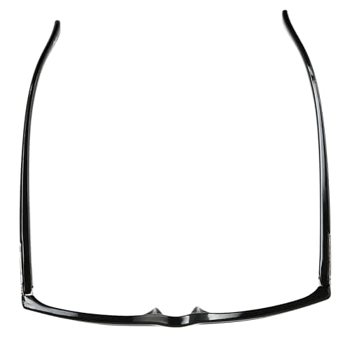 Foster Grant Men's Boston Rectangular Reading Glasses, Black/Transparent, 54 mm - Thumbnail 3