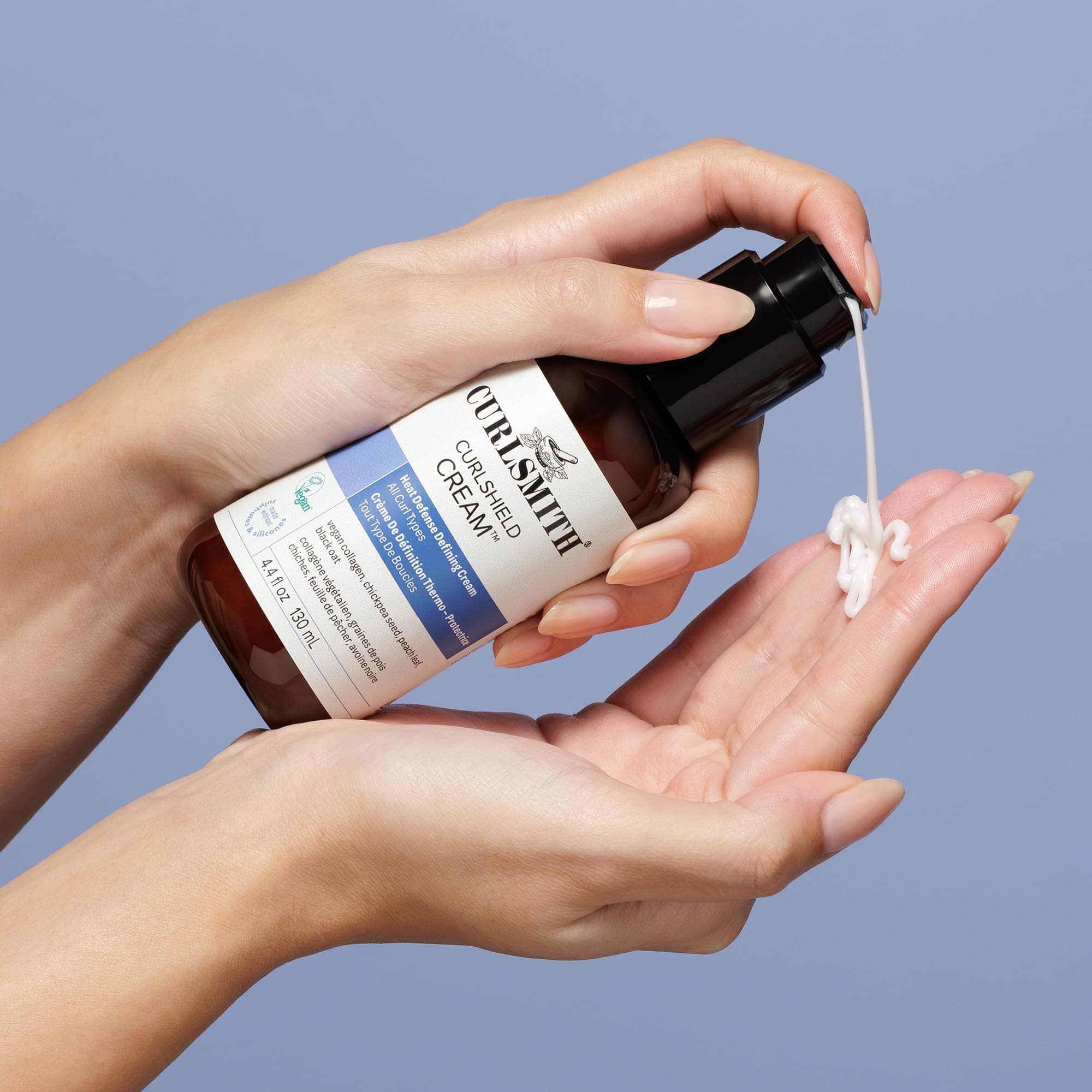 CURLSMITH CurlShield Cream - Multi-Benefit Heat Protection Cream, For Dry Stylin - Thumbnail 7