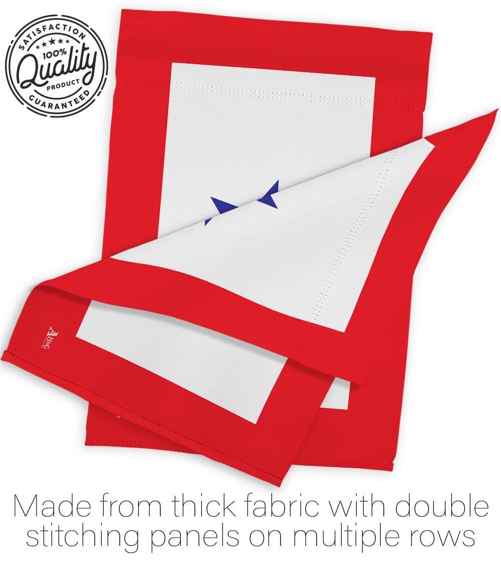 Blue Star Flag For Military Family Deployment With Pole Set Stand Outside House - Thumbnail 7