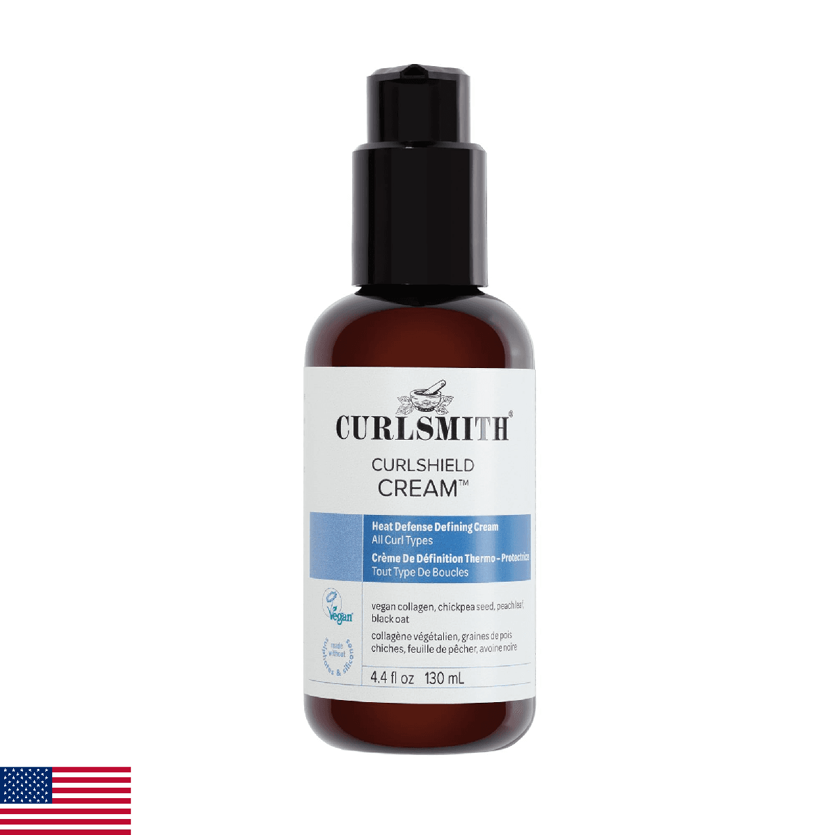 CURLSMITH CurlShield Cream - Multi-Benefit Heat Protection Cream, For Dry Stylin - Image 1