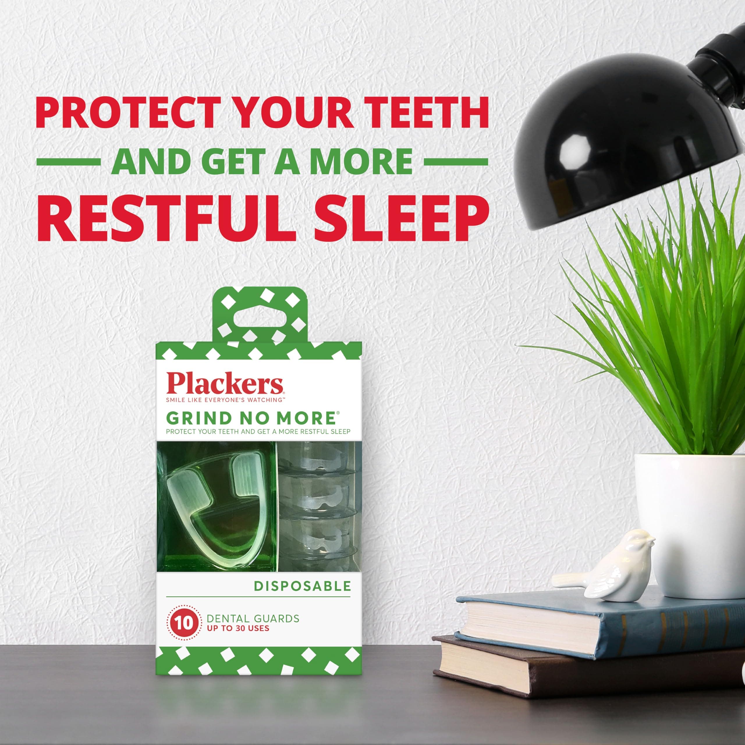 Plackers Grind No More Night Guard, Nighttime Protection for Teeth, BPA Free, Sl - Thumbnail 3