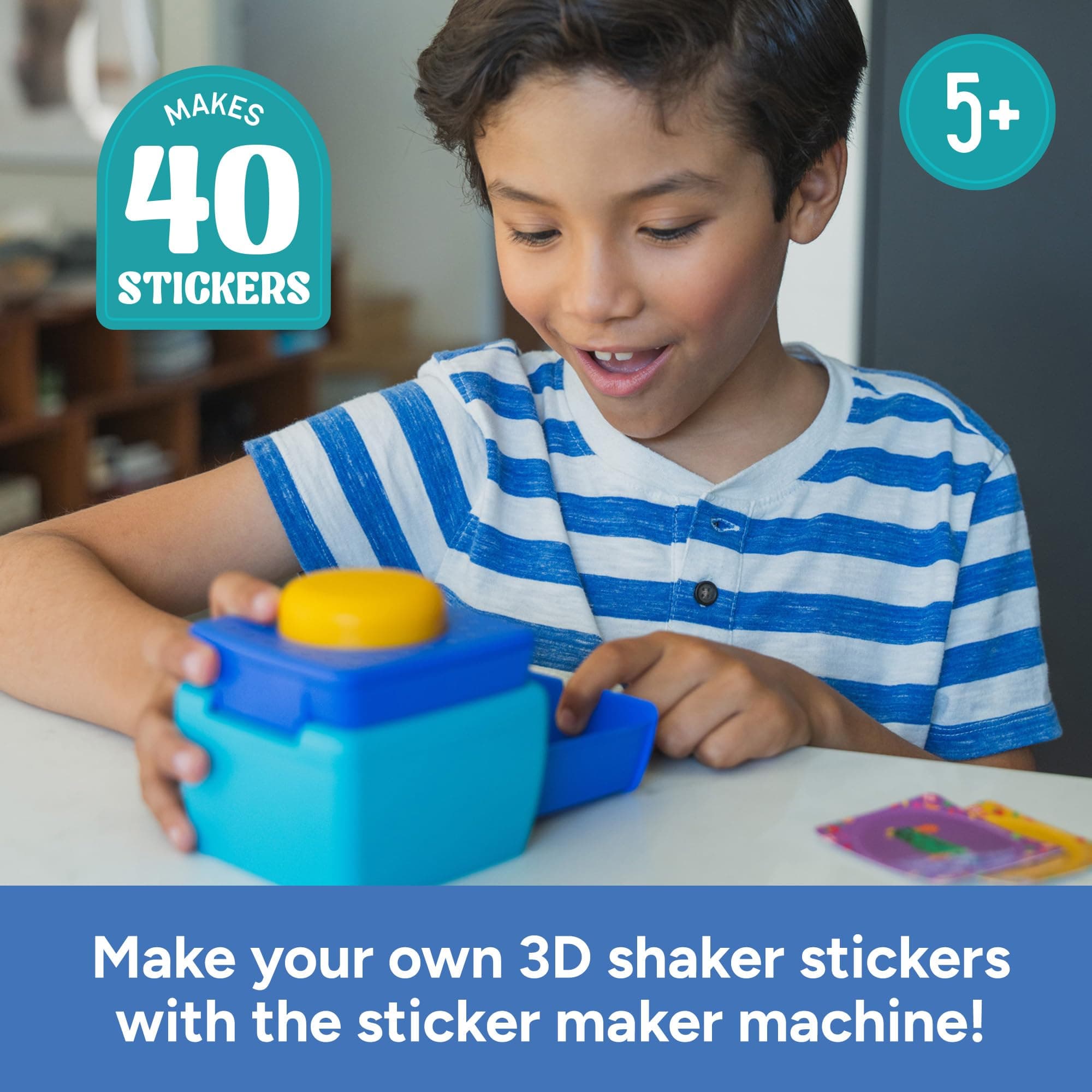 Educational Insights 3D Sticker Maker Kit - Craft Kit for Kids, Mess Free Activi - Thumbnail 2