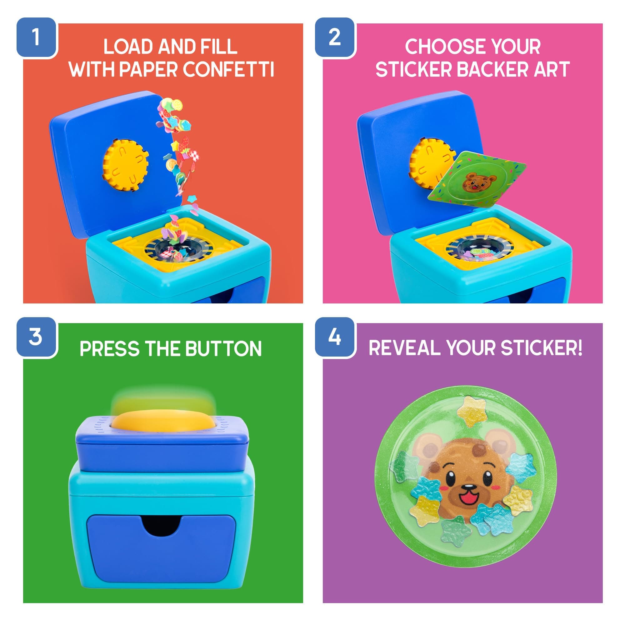 Educational Insights 3D Sticker Maker Kit - Craft Kit for Kids, Mess Free Activi - Thumbnail 3