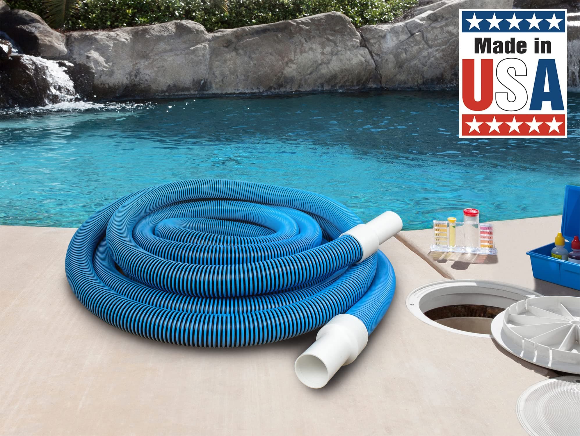 Poolmaster Manual Pool Vacuum Hose, 35 Ft x 1-1/2” for Inground & Above Ground P - Thumbnail 3