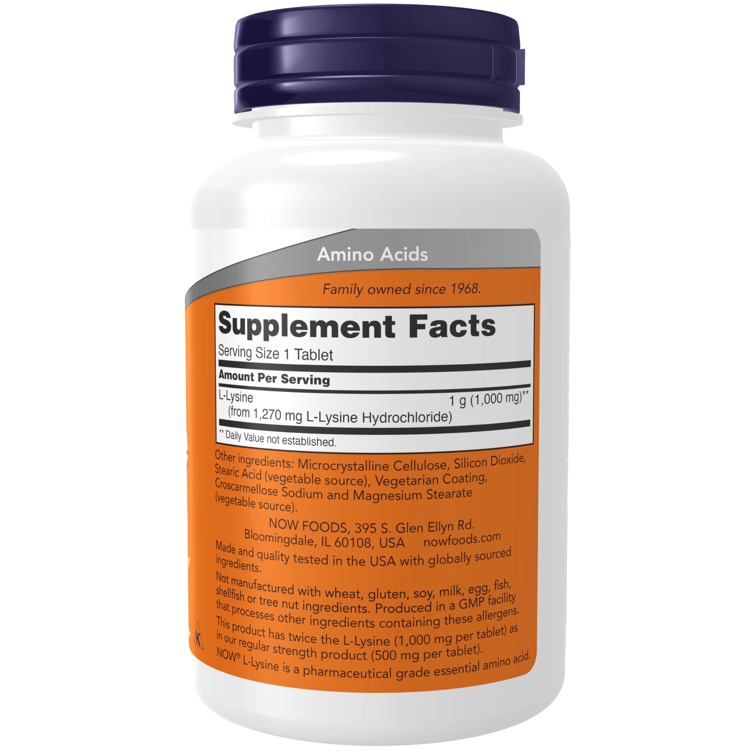 NOW Supplements Methyl Folate 1000mcg & L-Lysine 1000mg - 90/100 Tabs - Thumbnail 6