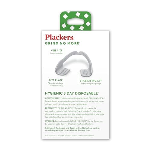 Plackers Grind No More Night Guard, Nighttime Protection for Teeth, BPA Free, Sl - Thumbnail 2