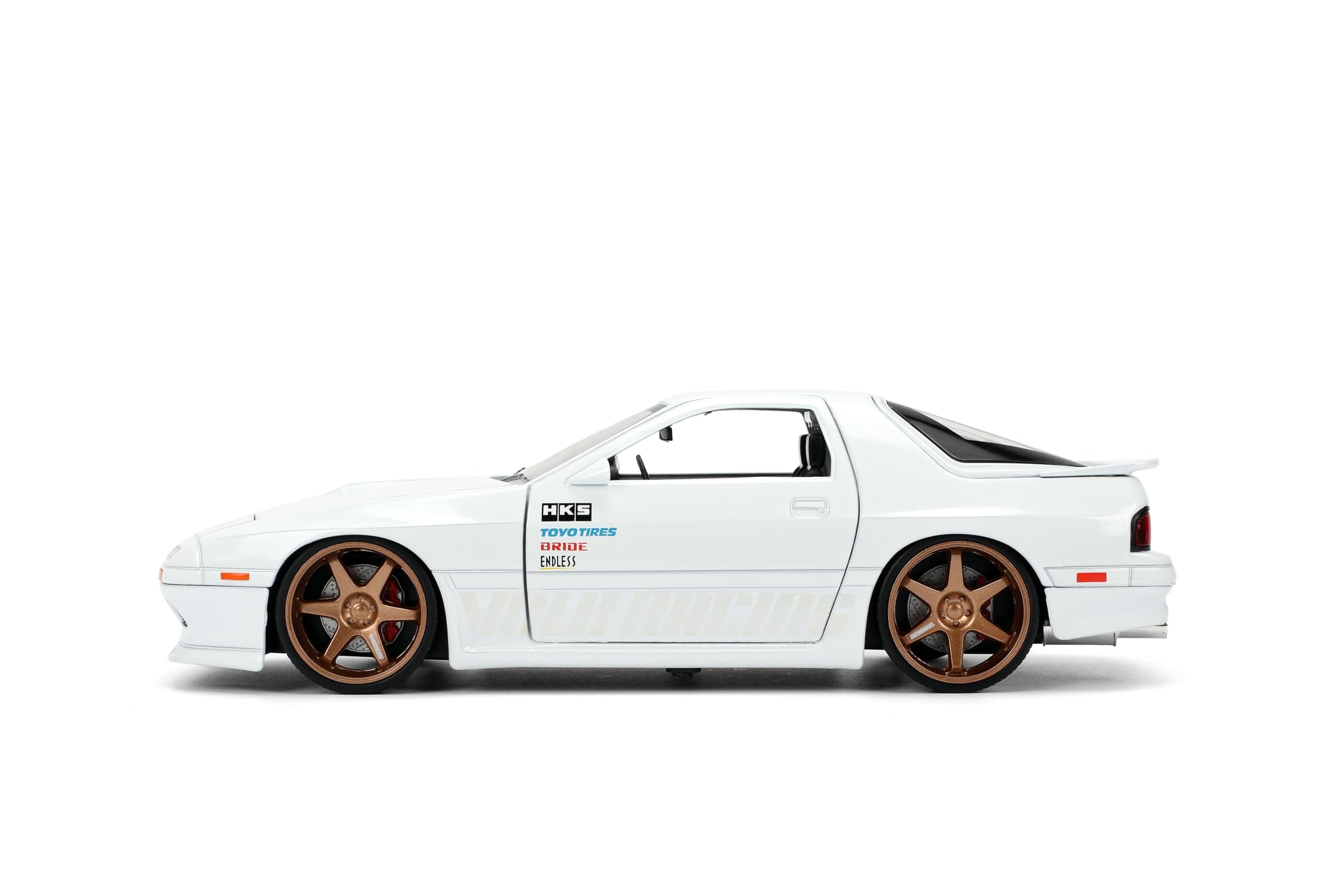 Jada Toys JDM Tuners 1:24 Scale Die-Cast 1985 Mazda RX-7 (FC) Volk Racing, Openi - Thumbnail 8