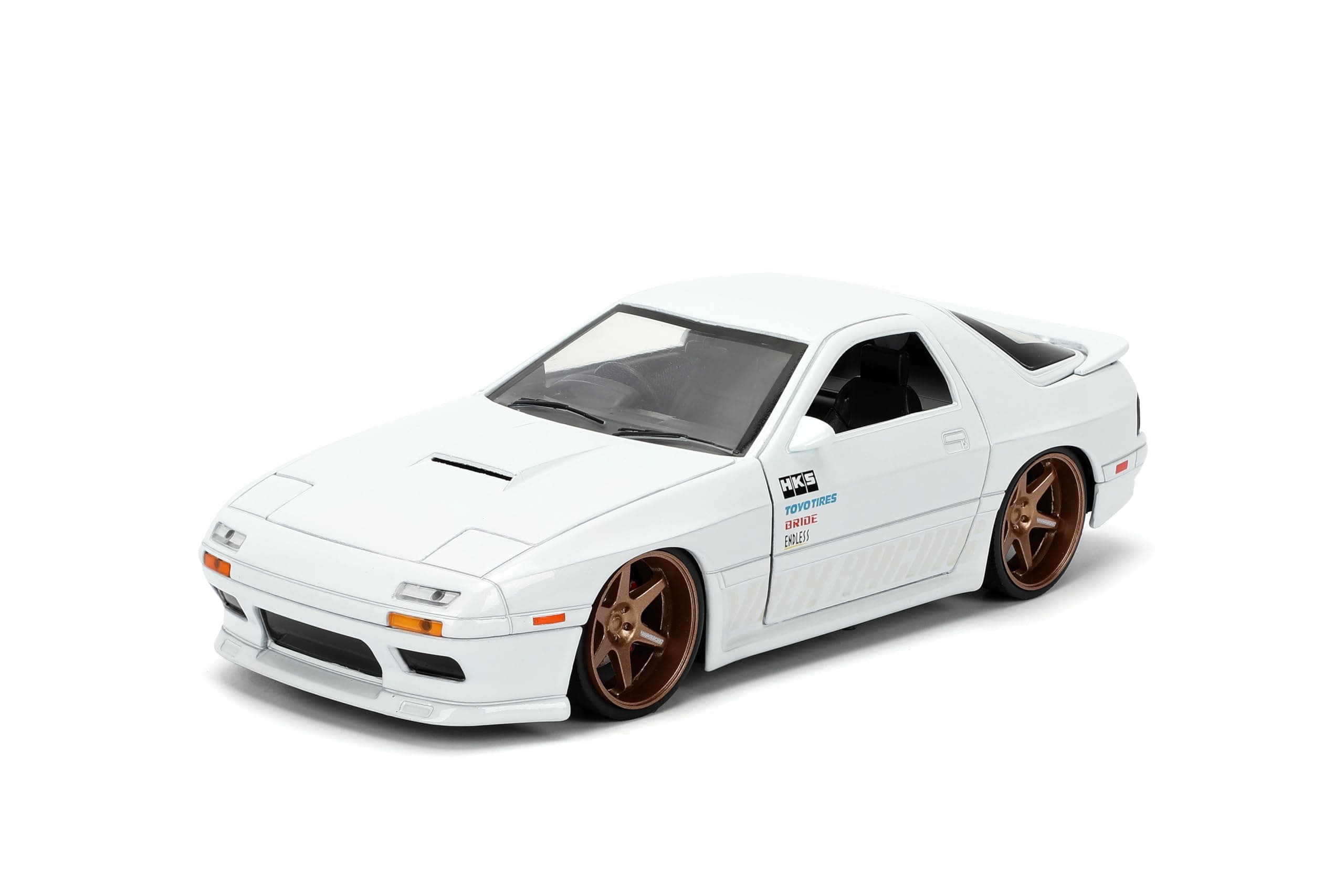 Jada Toys JDM Tuners 1:24 Scale Die-Cast 1985 Mazda RX-7 (FC) Volk Racing, Openi - Thumbnail 10