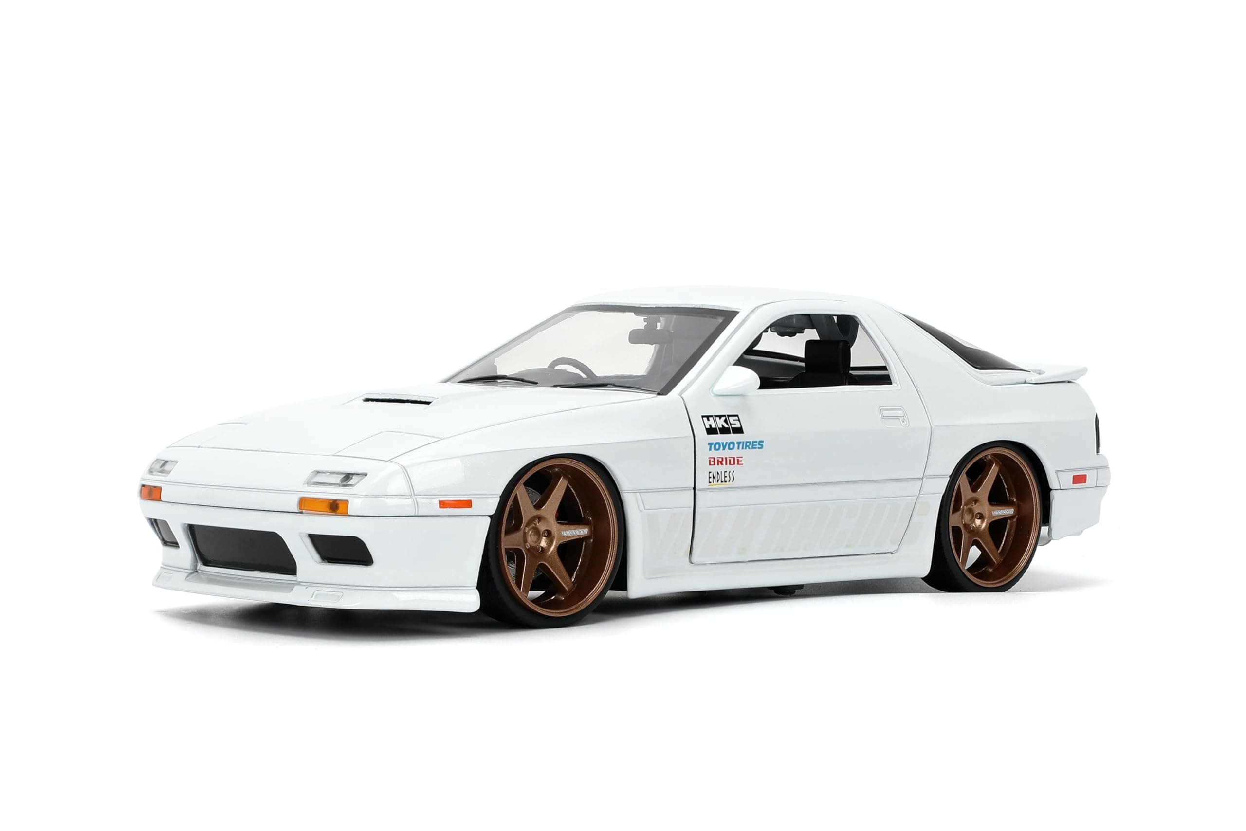 Jada Toys JDM Tuners 1:24 Scale Die-Cast 1985 Mazda RX-7 (FC) Volk Racing, Openi - Thumbnail 7