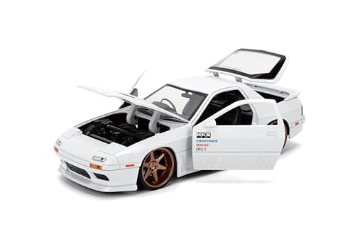 Jada Toys JDM Tuners 1:24 Scale Die-Cast 1985 Mazda RX-7 (FC) Volk Racing, Openi - Thumbnail 4