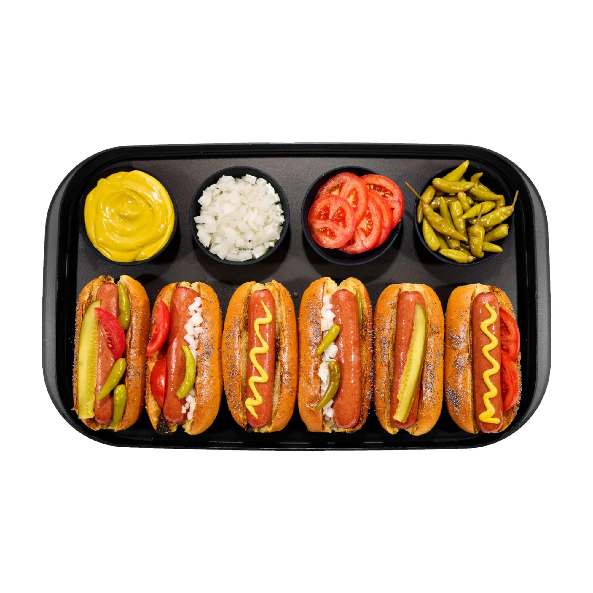 madesmart Dipware Family Style Serving Tray 4-Bowl Plate for Gameday and BBQs, F - Thumbnail 6