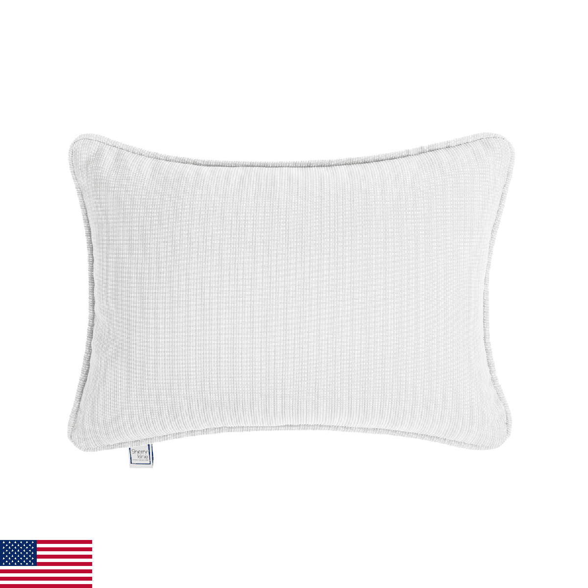 Sherry Kline Island Breeze Indoor/Outdoor Corded Boudoir Filled Pillow Eggshell - Image 1