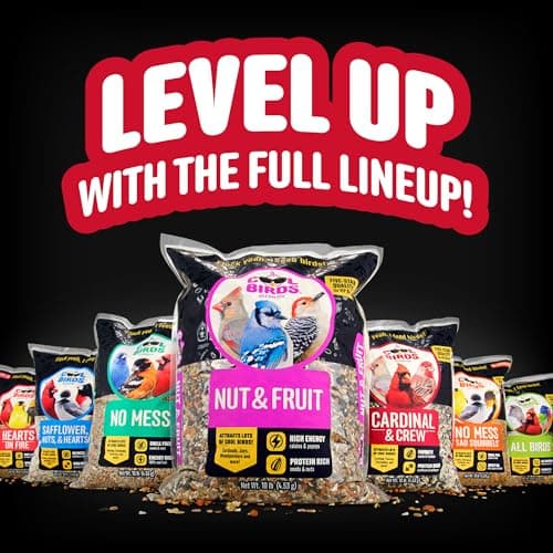 Cool Birds No Mess with Fruit Wild Bird Seed – 10 lb. 100% Edible Shell-Free Ble - Thumbnail 11