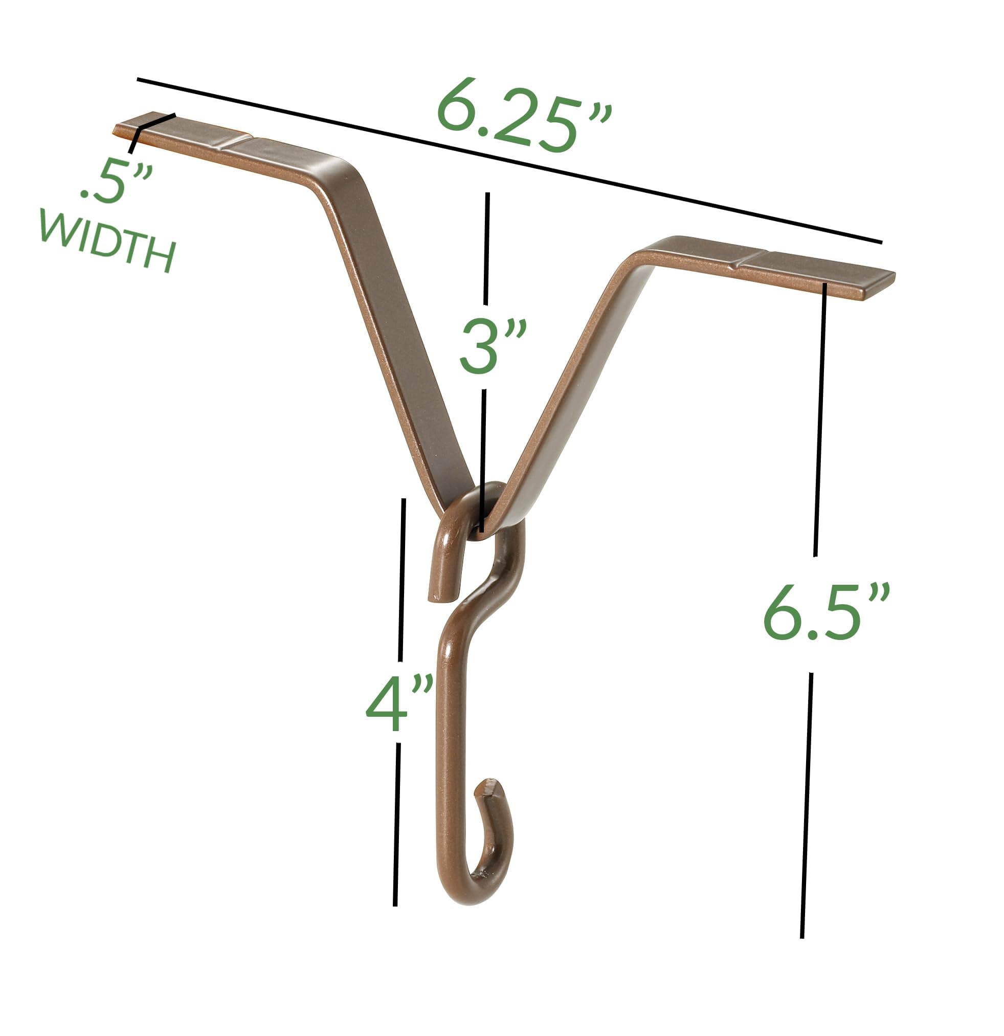 Good Directions 467P Gutter Clip for Rain Chain , Brown , 7x6 inches - Thumbnail 3