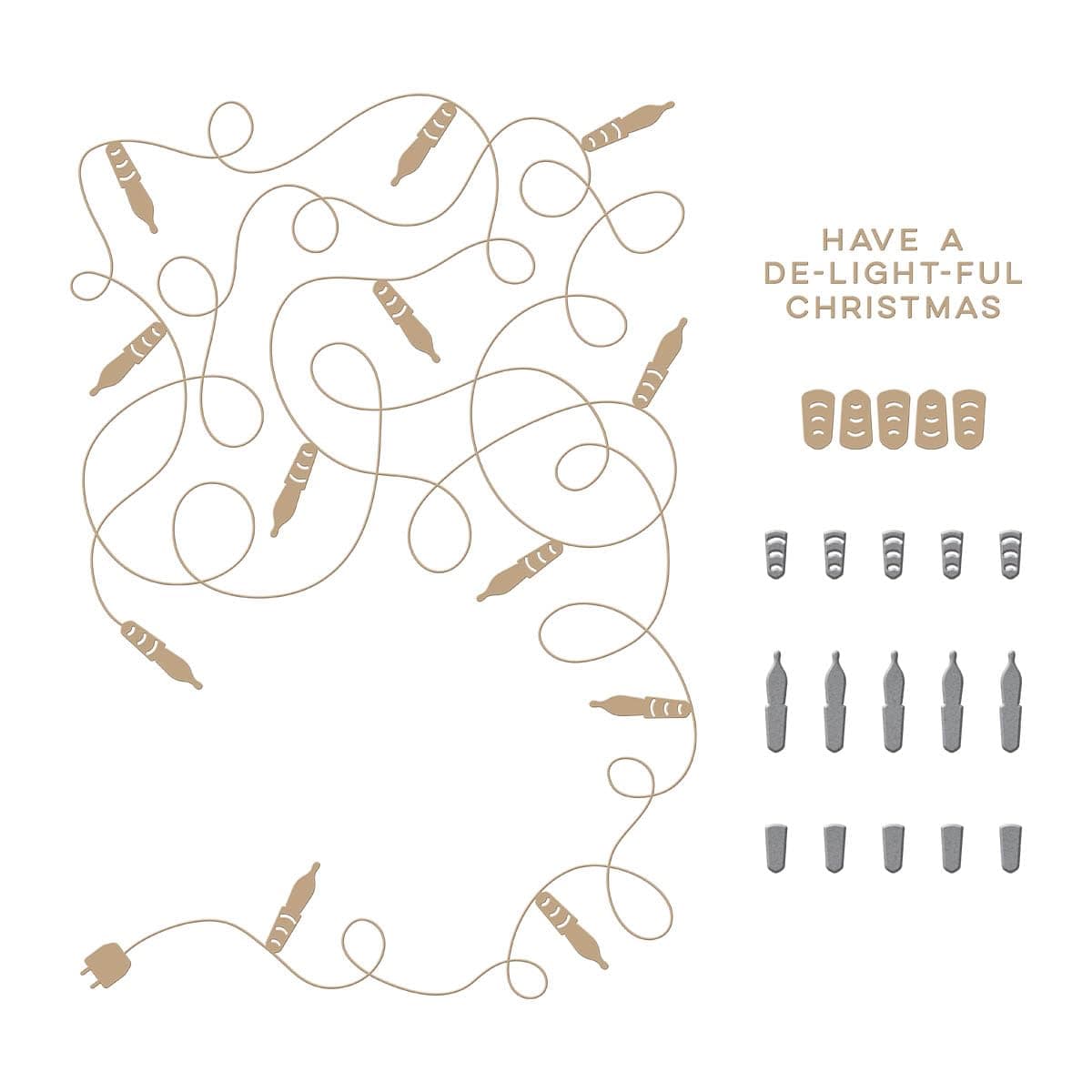 Spellbinders GLP-382 A Merry Little Christmas Sentiments Glimmer Hot Foil Plate - Thumbnail 4