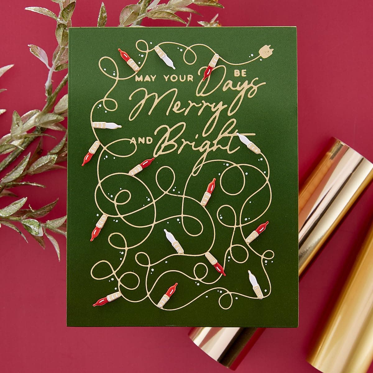 Spellbinders GLP-382 A Merry Little Christmas Sentiments Glimmer Hot Foil Plate - Thumbnail 3
