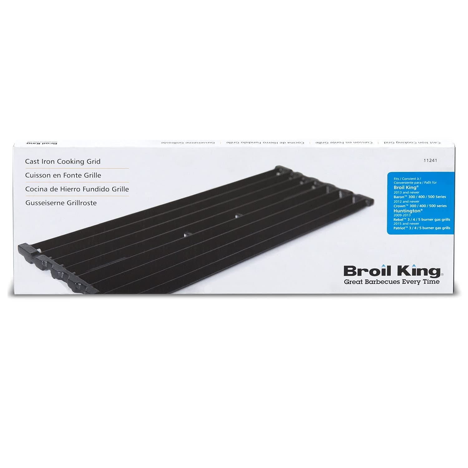 Broil King 11241 Grid-Baron Cast Iron Cooking Grate, one Size, Black - Thumbnail 3