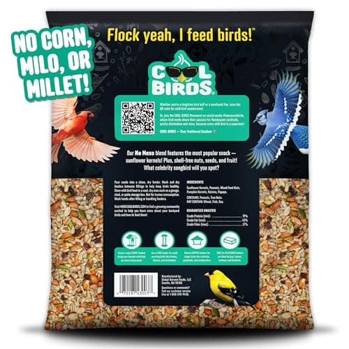 Cool Birds No Mess with Fruit Wild Bird Seed – 10 lb. 100% Edible Shell-Free Ble - Thumbnail 2