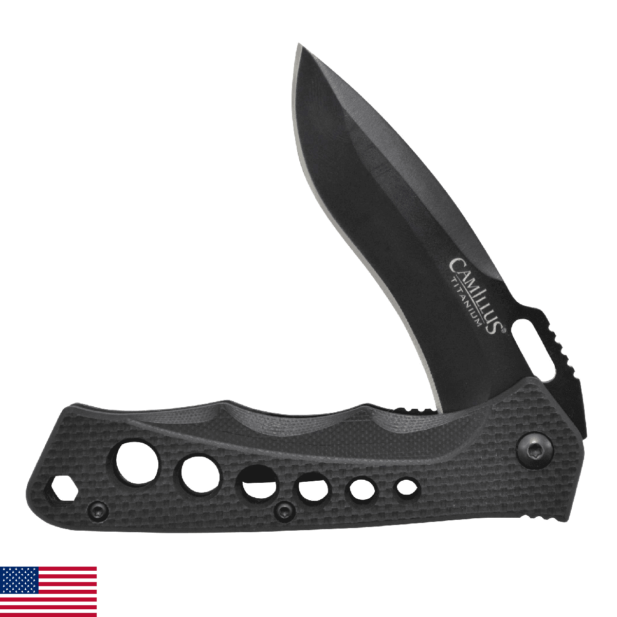 CAMILLUS Rage / 7.25" Overall / 3" Blade/CARBONITRIDE Titanium™ / 440SS - Image 1