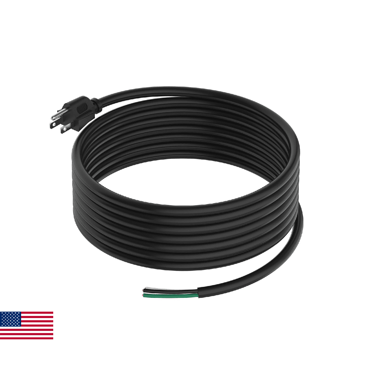 15ft 14 Gauge 3 Prong Heavy Duty Replacement Power Supply Cord Cable - Heavy Dut - Image 1