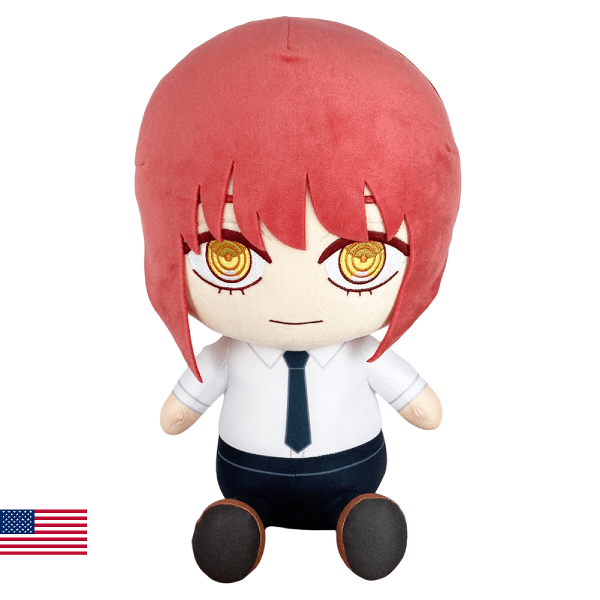 Great Eastern Entertainment Chainsaw Man - Makima Uniform #1 Sitting Pose Plush - Image 1