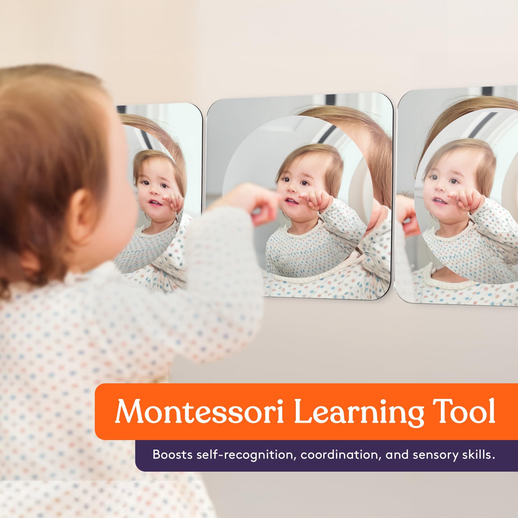 Special Supplies Sensory Bubble Wall Mirror - Interactive Acrylic Mirrors for Wa - Thumbnail 3