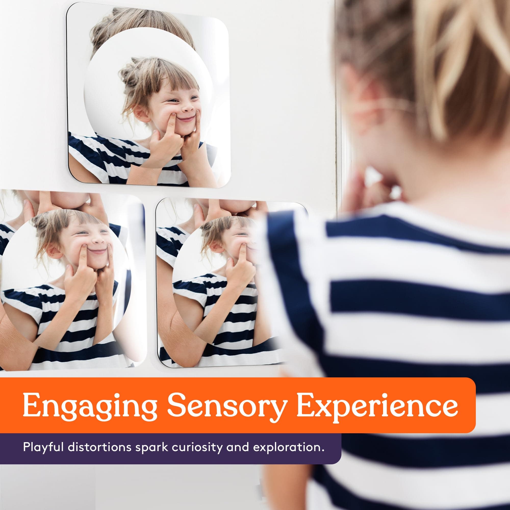 Special Supplies Sensory Bubble Wall Mirror - Interactive Acrylic Mirrors for Wa - Thumbnail 5