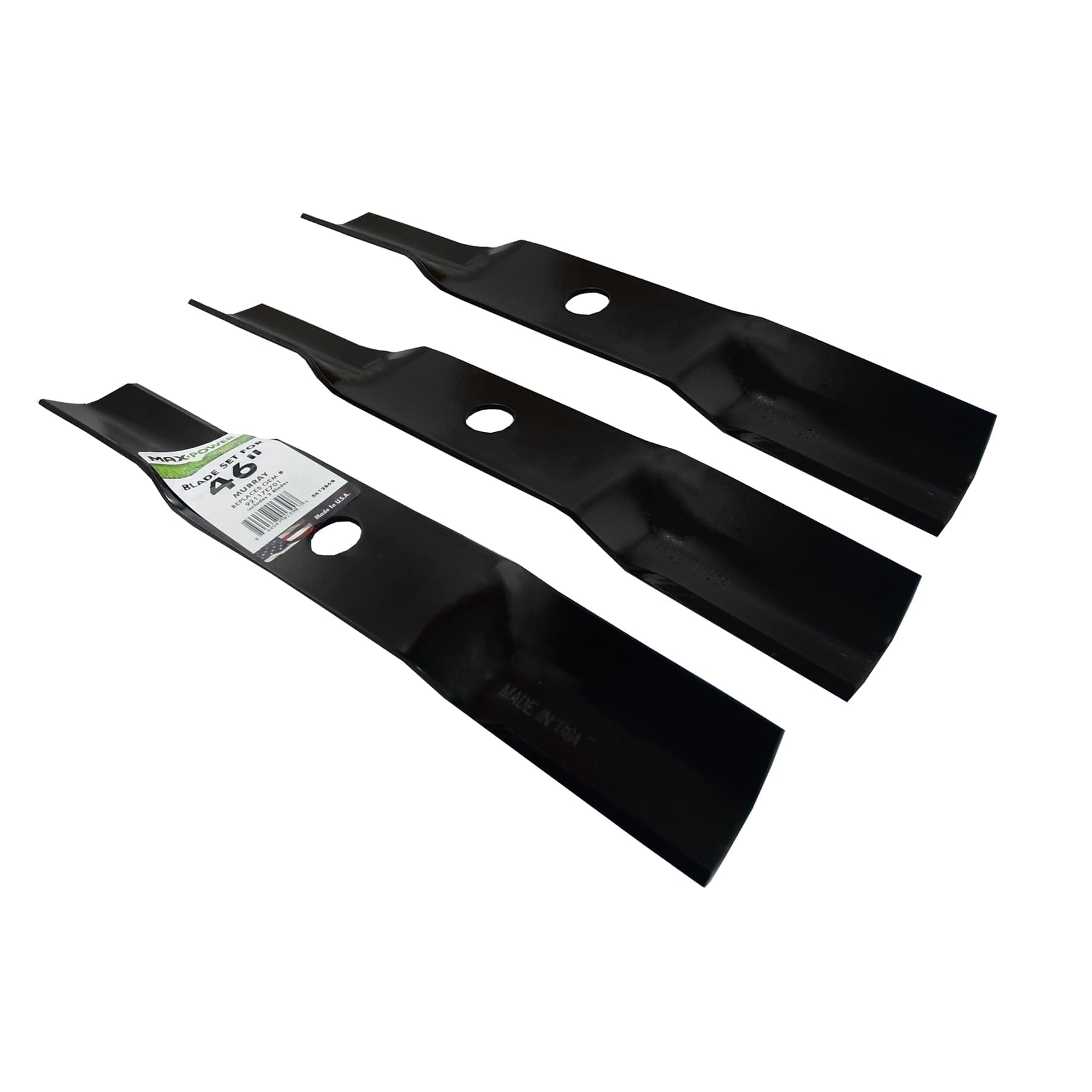 MaxPower 561286B 3 Blade Set for Many 46 in. Cut Murray Mowers Replaces OEM #'s - Thumbnail 7