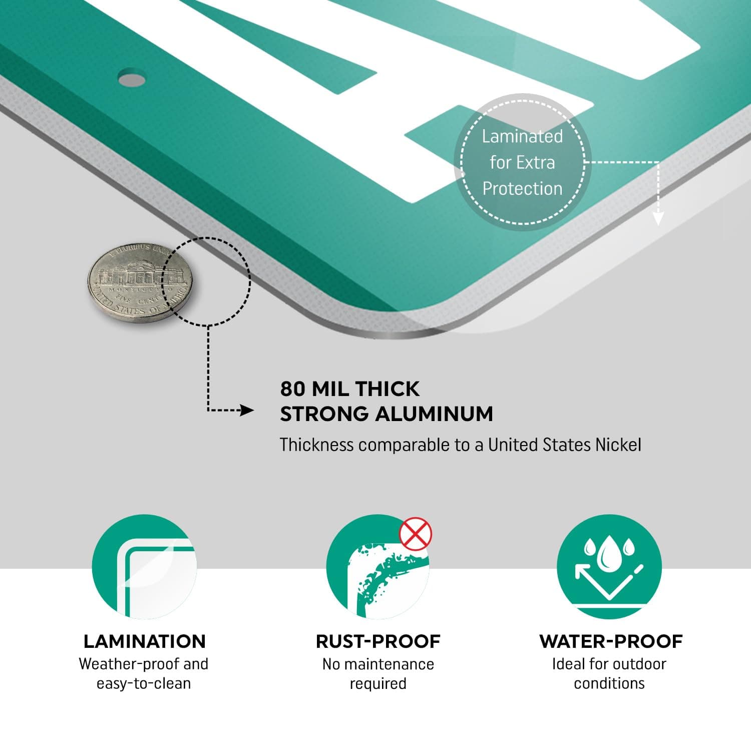 SmartSign Customize Your Own Blue Street Sign with Left Arrow | 6" x 24" 3M EG R - Thumbnail 8