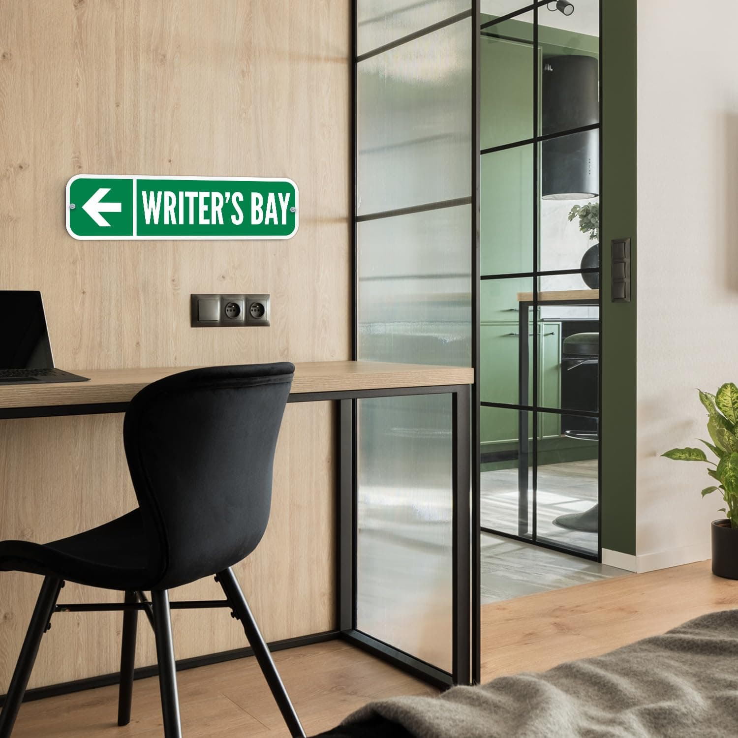 SmartSign Customize Your Own Blue Street Sign with Left Arrow | 6" x 24" 3M EG R - Thumbnail 3