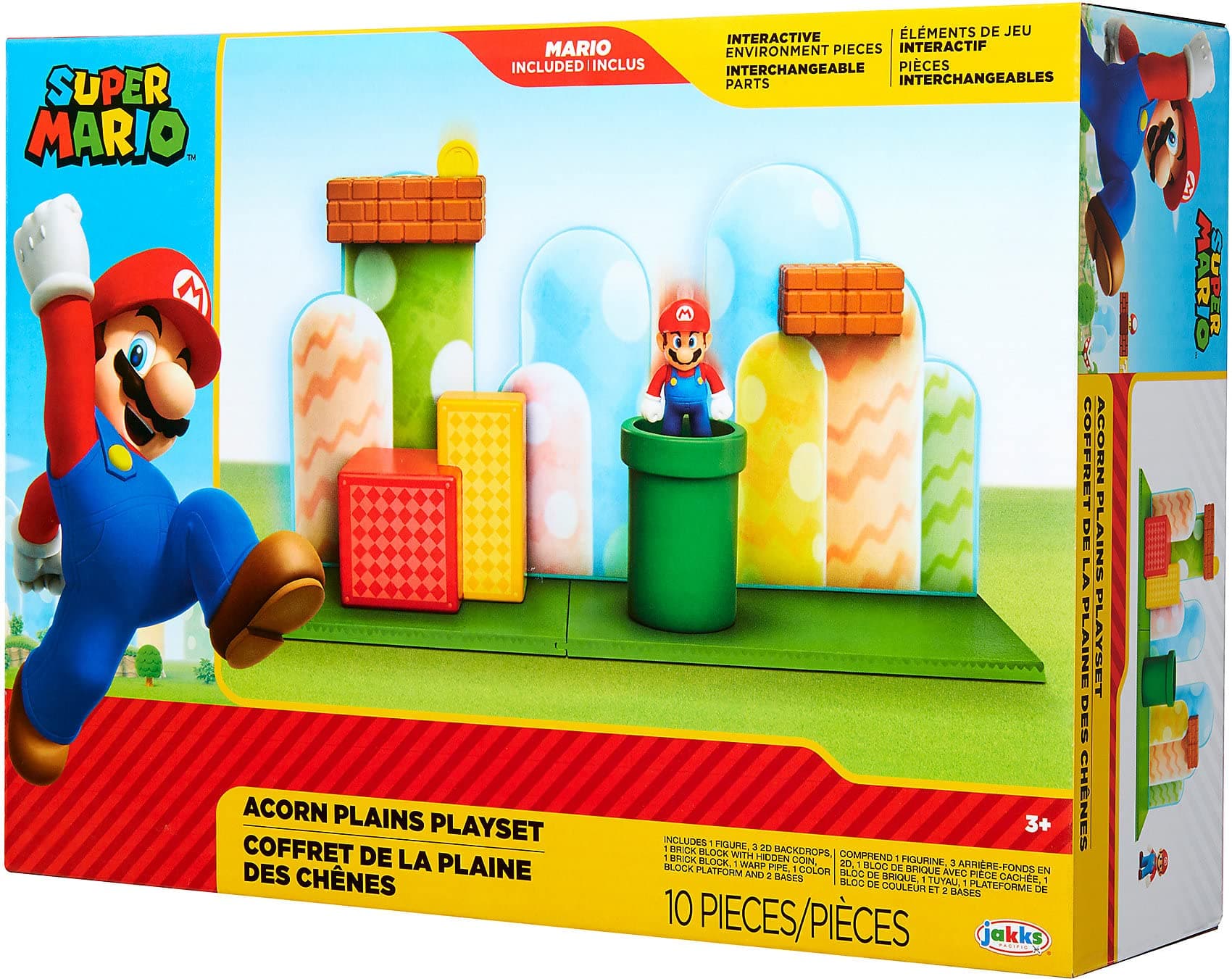 Super Mario Nintendo Acorn Plains 2.5” Figure Playset with Feature Accessories - Thumbnail 4