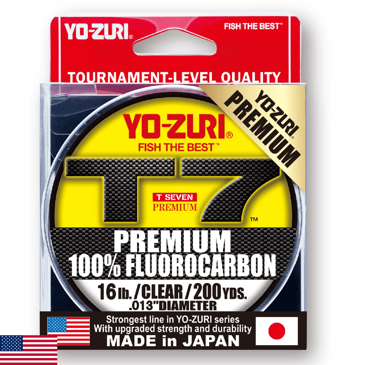 Yo-Zuri T-7 Premium Fluorocarbon 200 Yard Spool 16LB - Image 1