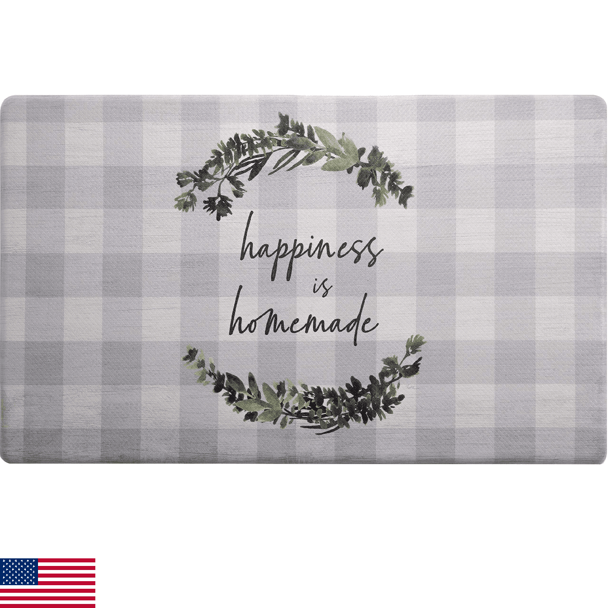 SoHome Cozy Living Anti Fatigue Kitchen Mat for Floor, Farmhouse Buffalo Check K - Image 1