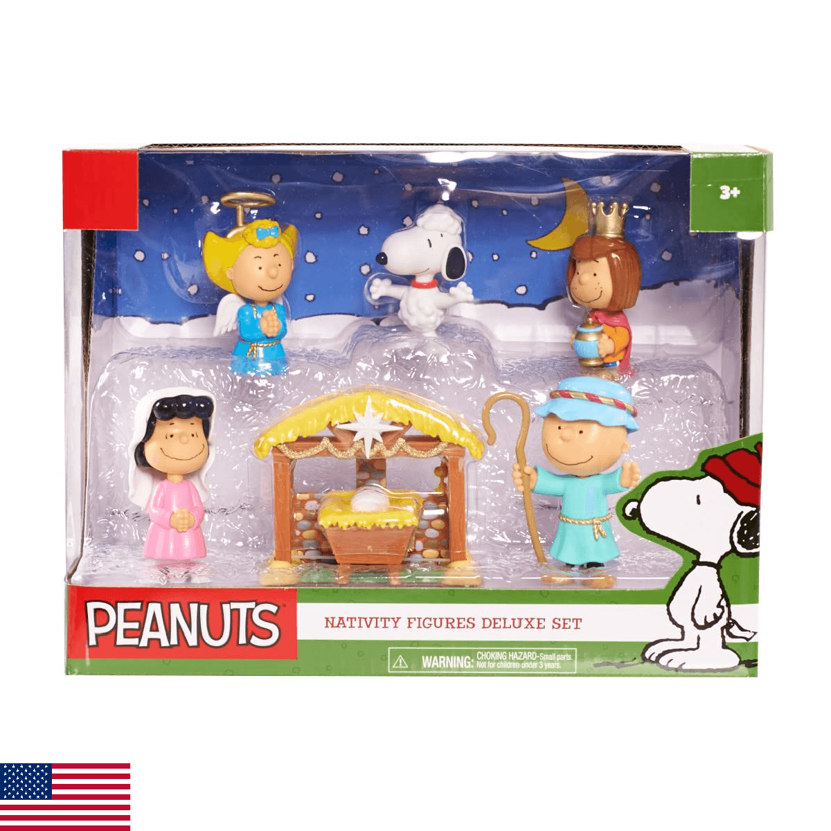 Peanuts Christmas Nativity Deluxe Figure Set - Image 1