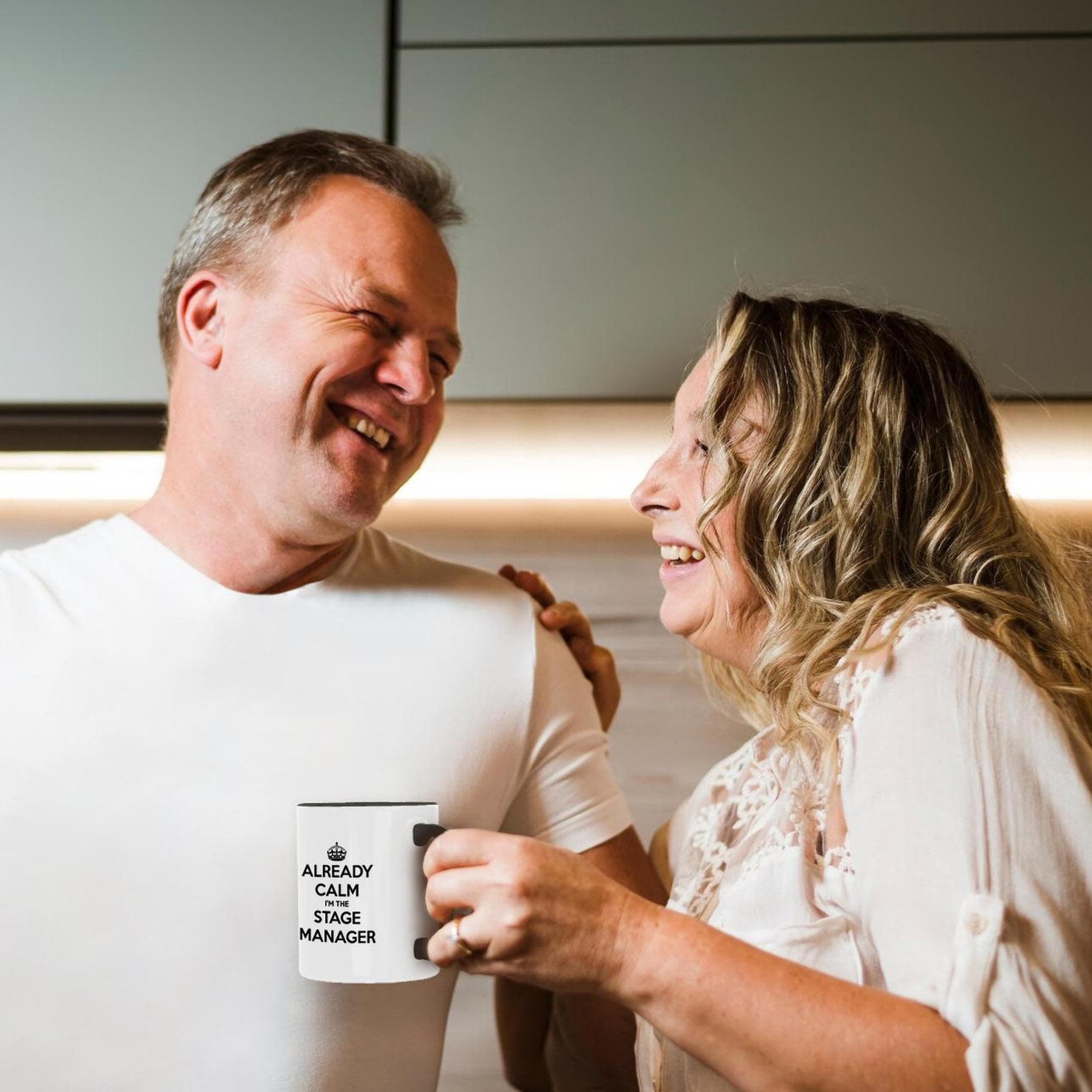 3dRose mug_224027_4 Already Calm I'm The Stage Manager White And Black - Two Ton - Thumbnail 4