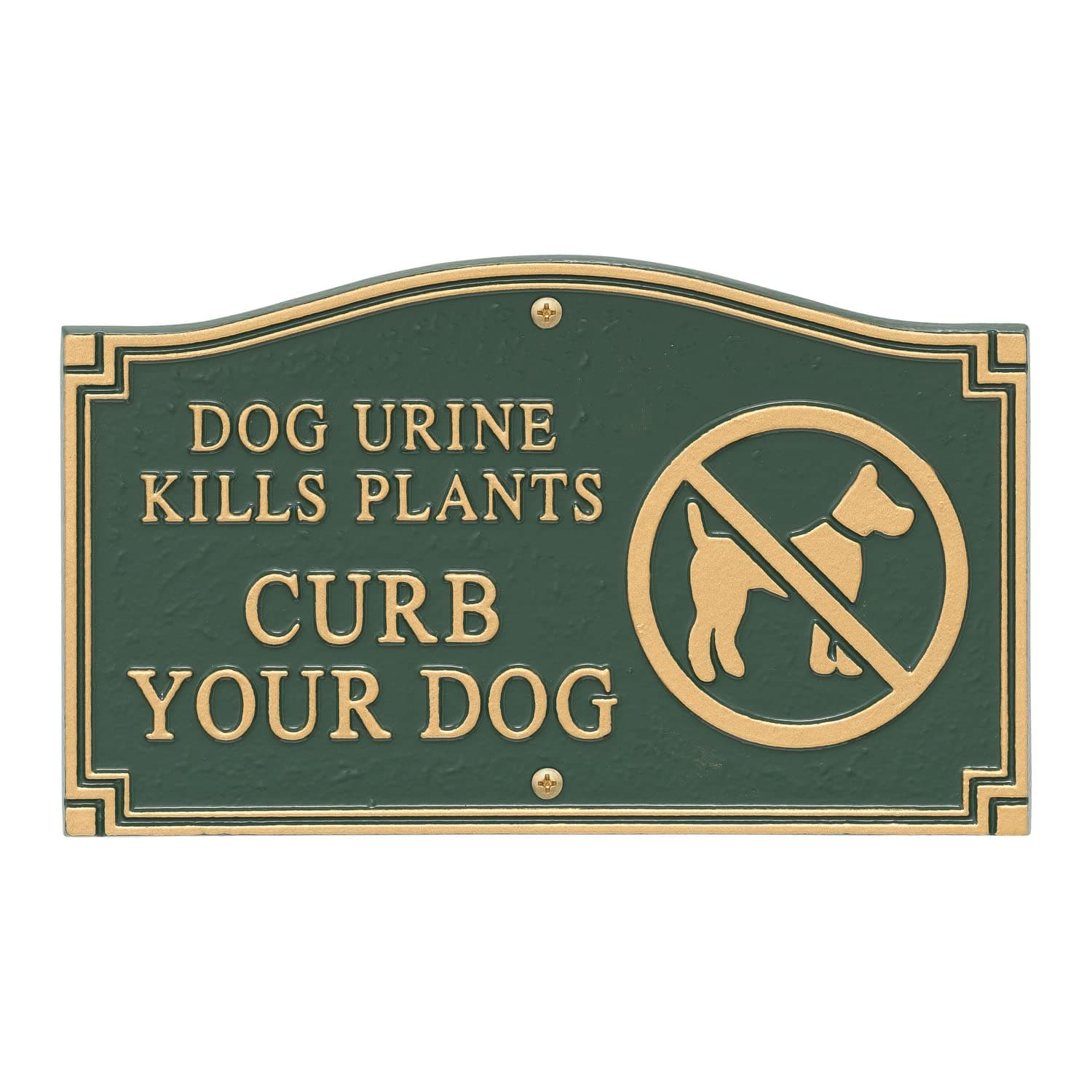Whitehall Products Statement Plaque, Small Wall/Lawn - Dog Urine Kills Plants Cu - Thumbnail 2