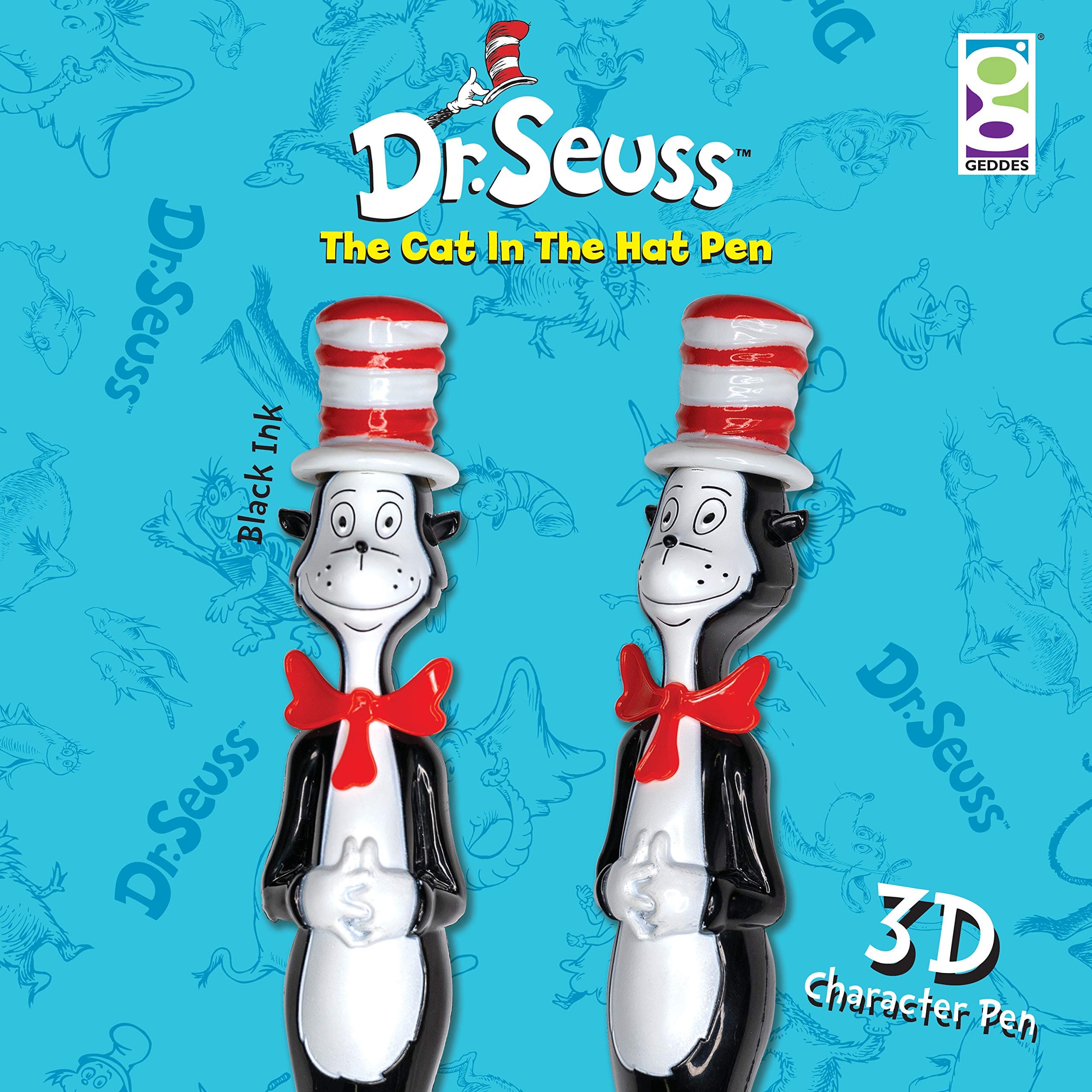 Raymond Geddes Dr. Seuss Cat in the Hat Pen (Pack of 12) - Thumbnail 4