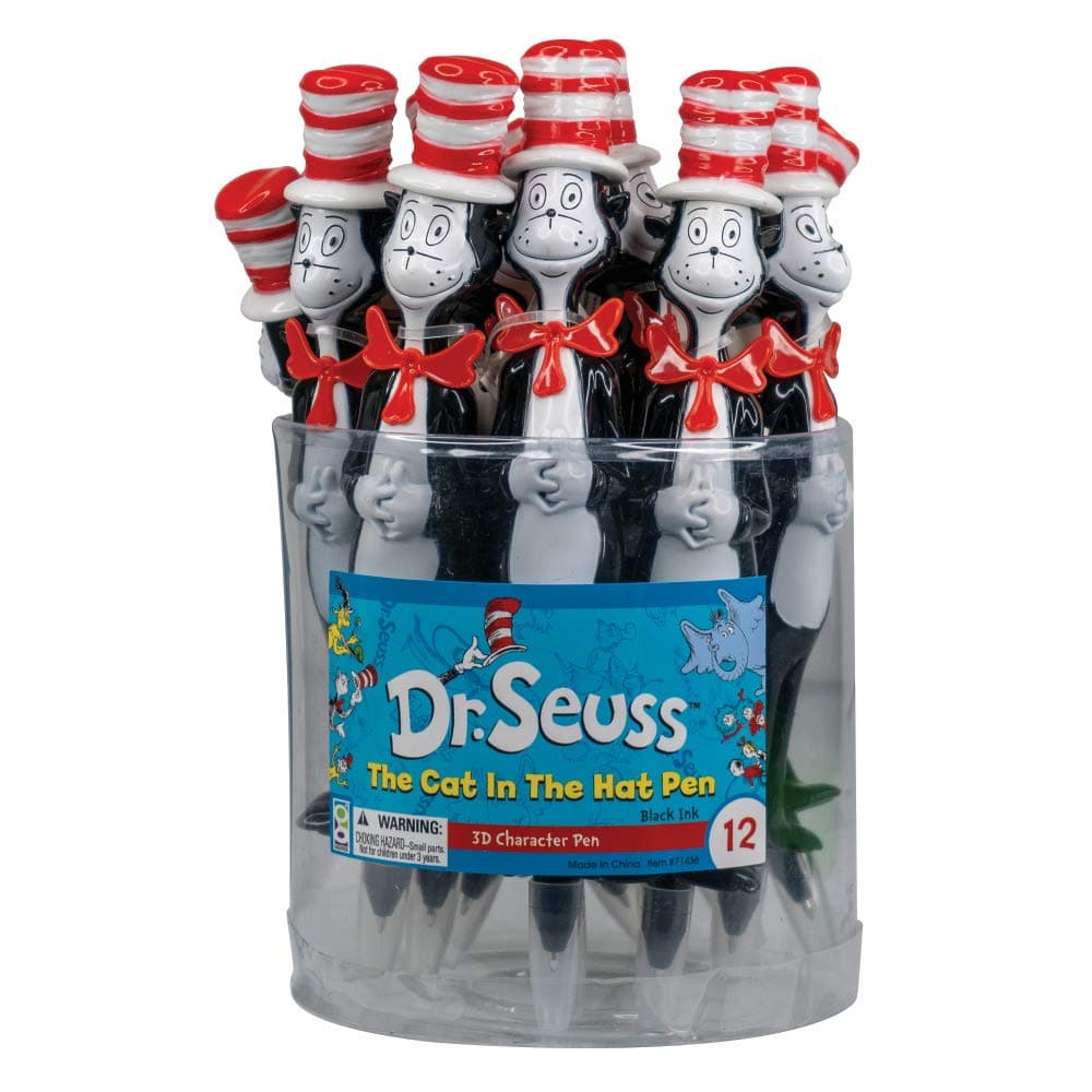 Raymond Geddes Dr. Seuss Cat in the Hat Pen (Pack of 12) - Thumbnail 2
