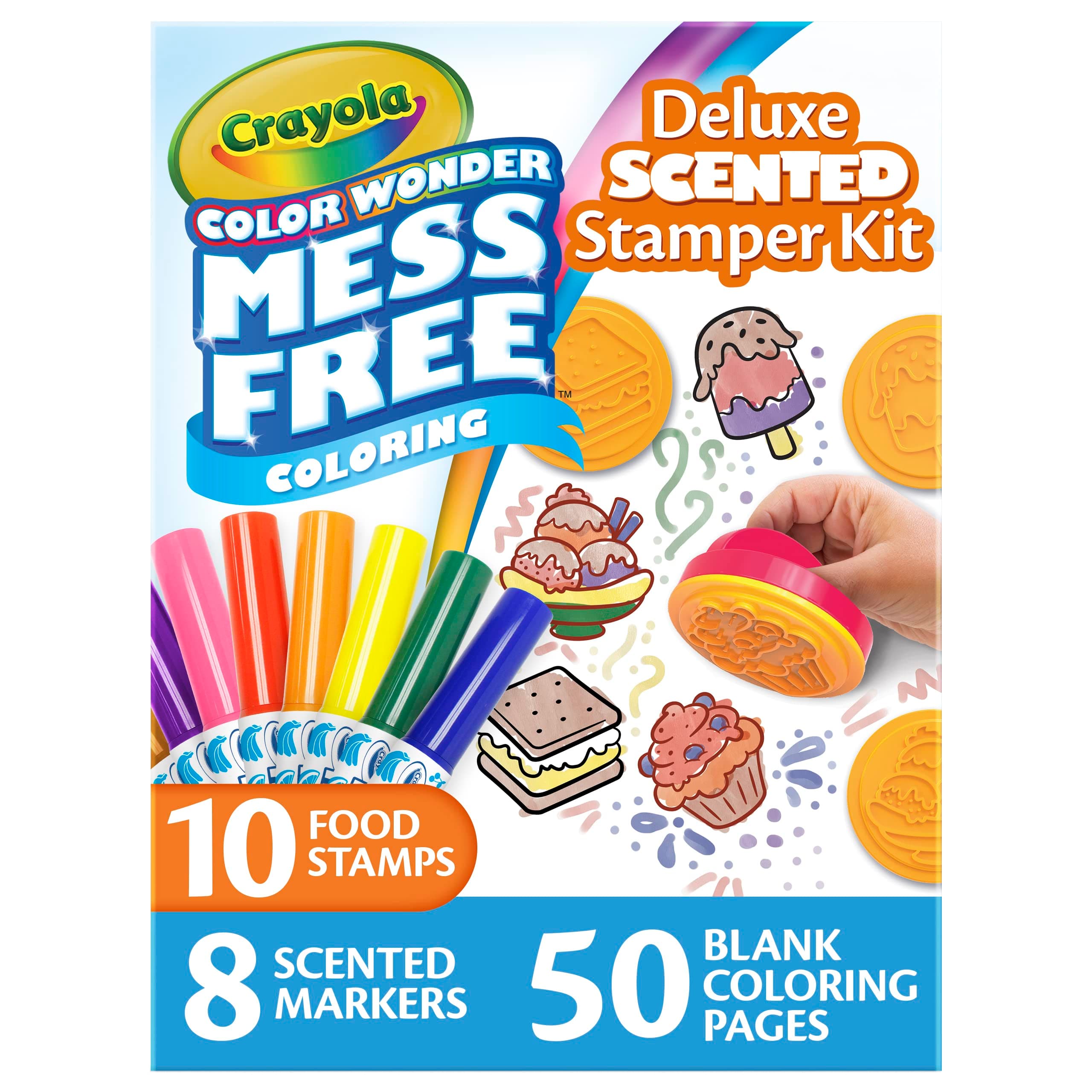Crayola Color Wonder Mess Free Coloring Set, 50 Blank Coloring Pages, Scented Co - Thumbnail 2