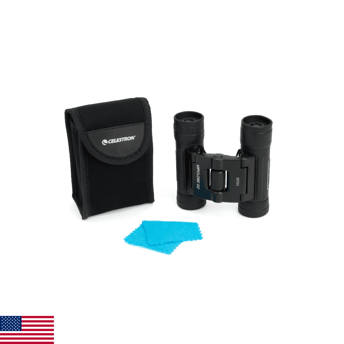 Celestron UpClose G2 10 x 25 Roof Binocular, Black - Image 1