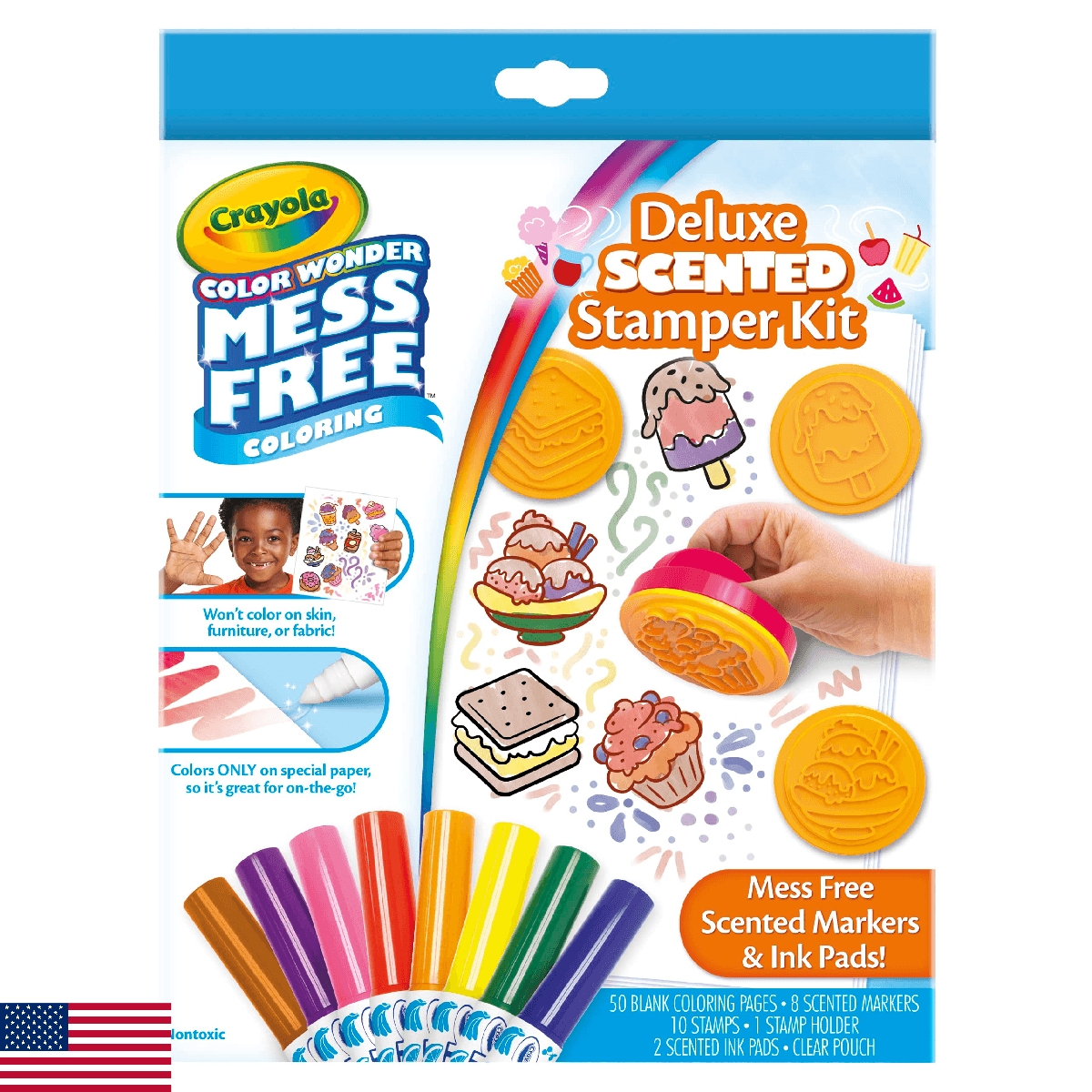 Crayola Color Wonder Mess Free Coloring Set, 50 Blank Coloring Pages, Scented Co - Image 1