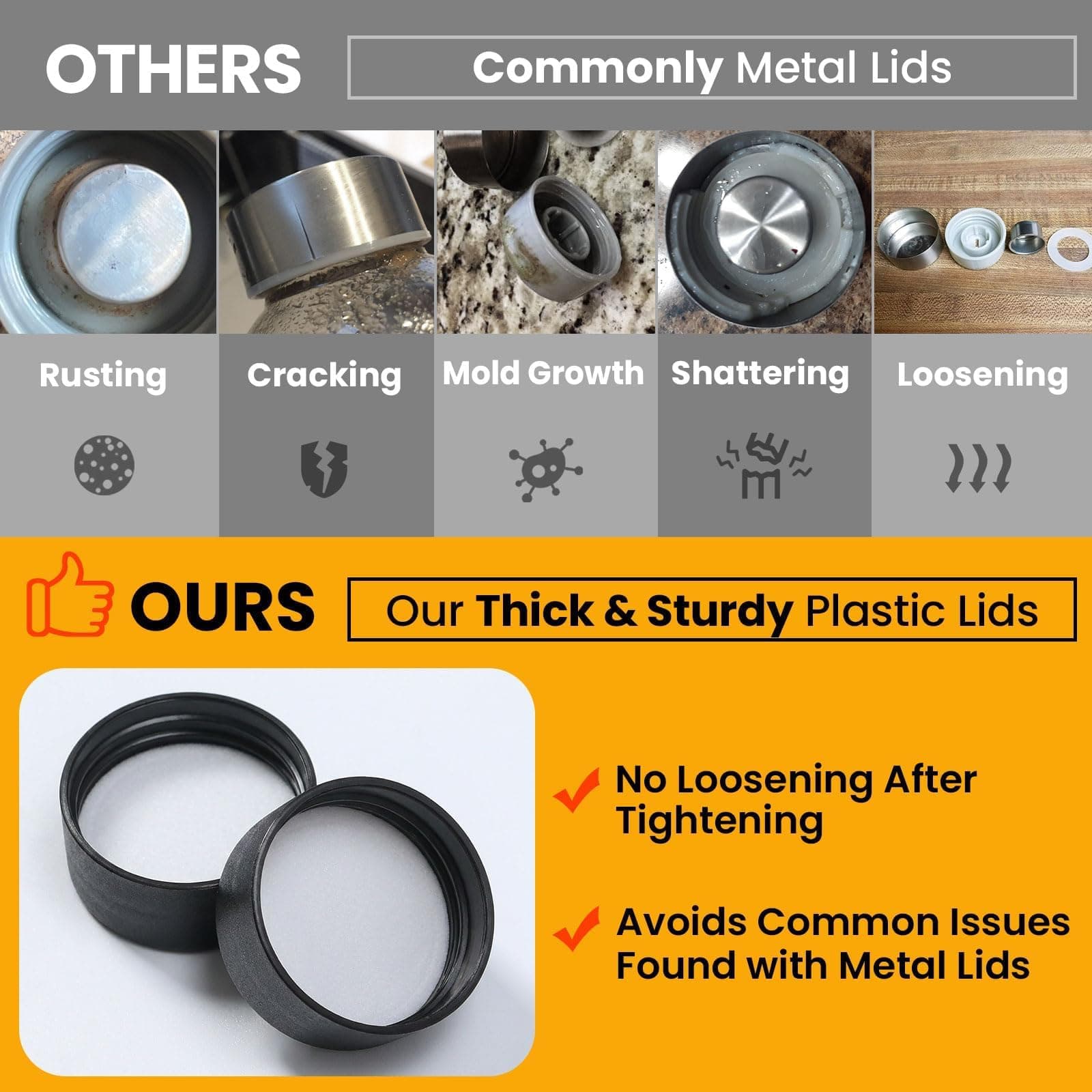 8x 18oz Glass Juice Bottles with Lids & Straws - Reusable Drinking Jars - Thumbnail 4