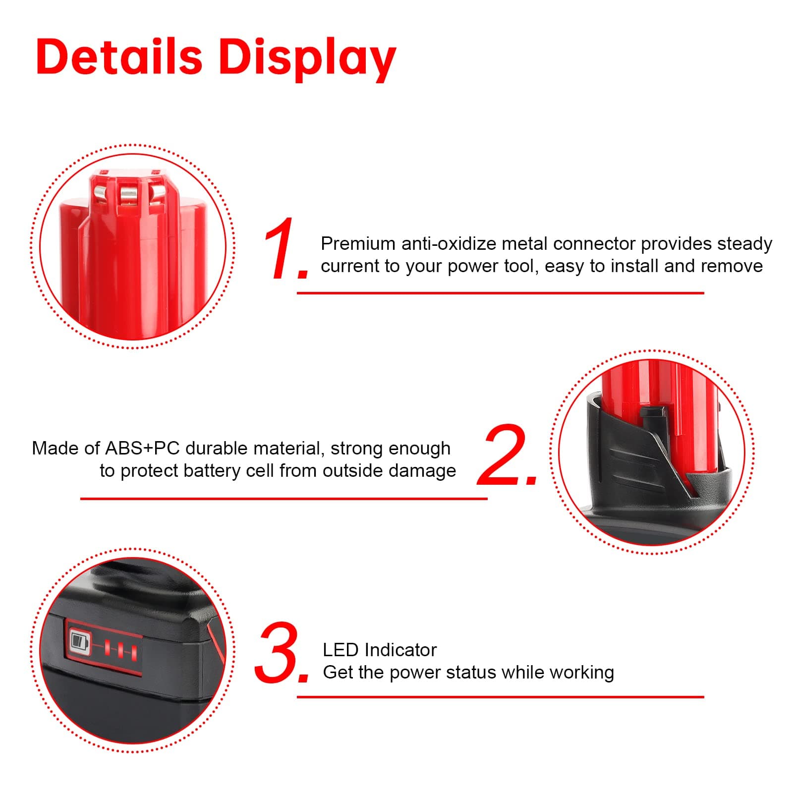 DKSIDKN 2-Pcs 12V 9Ah Battery Replacement for Milwaukee Power Tools Heated Jacke - Thumbnail 2