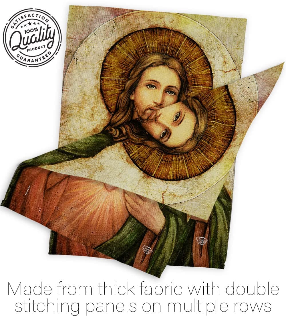 Catholic Gift Sacred Heart of Jesus Garden Flag Set with Stand Home Decor Religi - Thumbnail 7