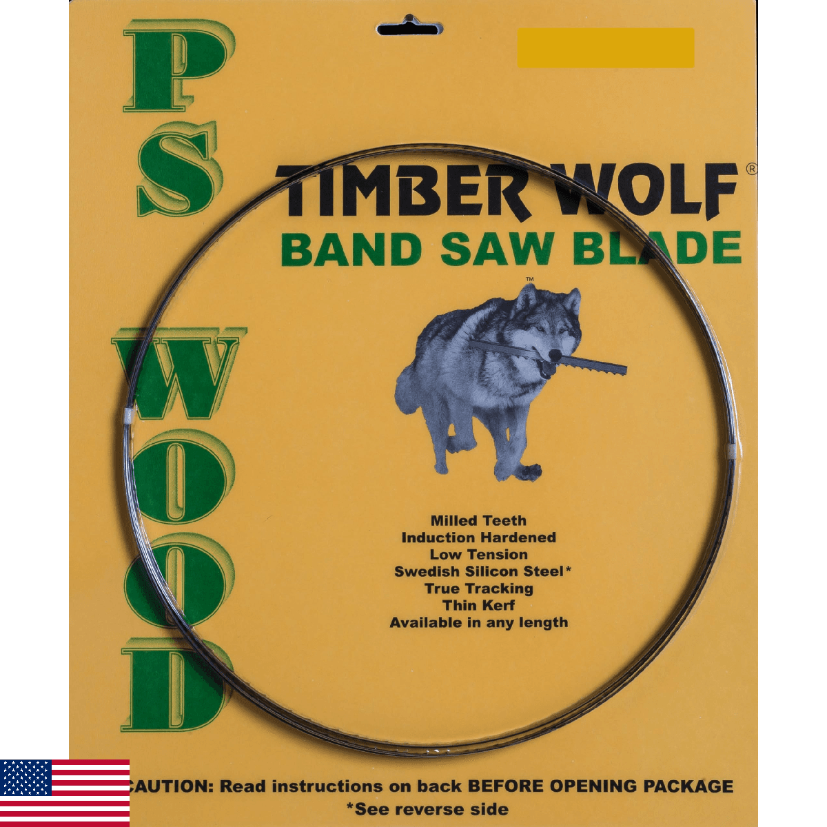 PS Wood 72 x 1/4 x 6tpi Timber Wolf Band Saw Blade for Shopsmith fits Shopsmith, - Image 1