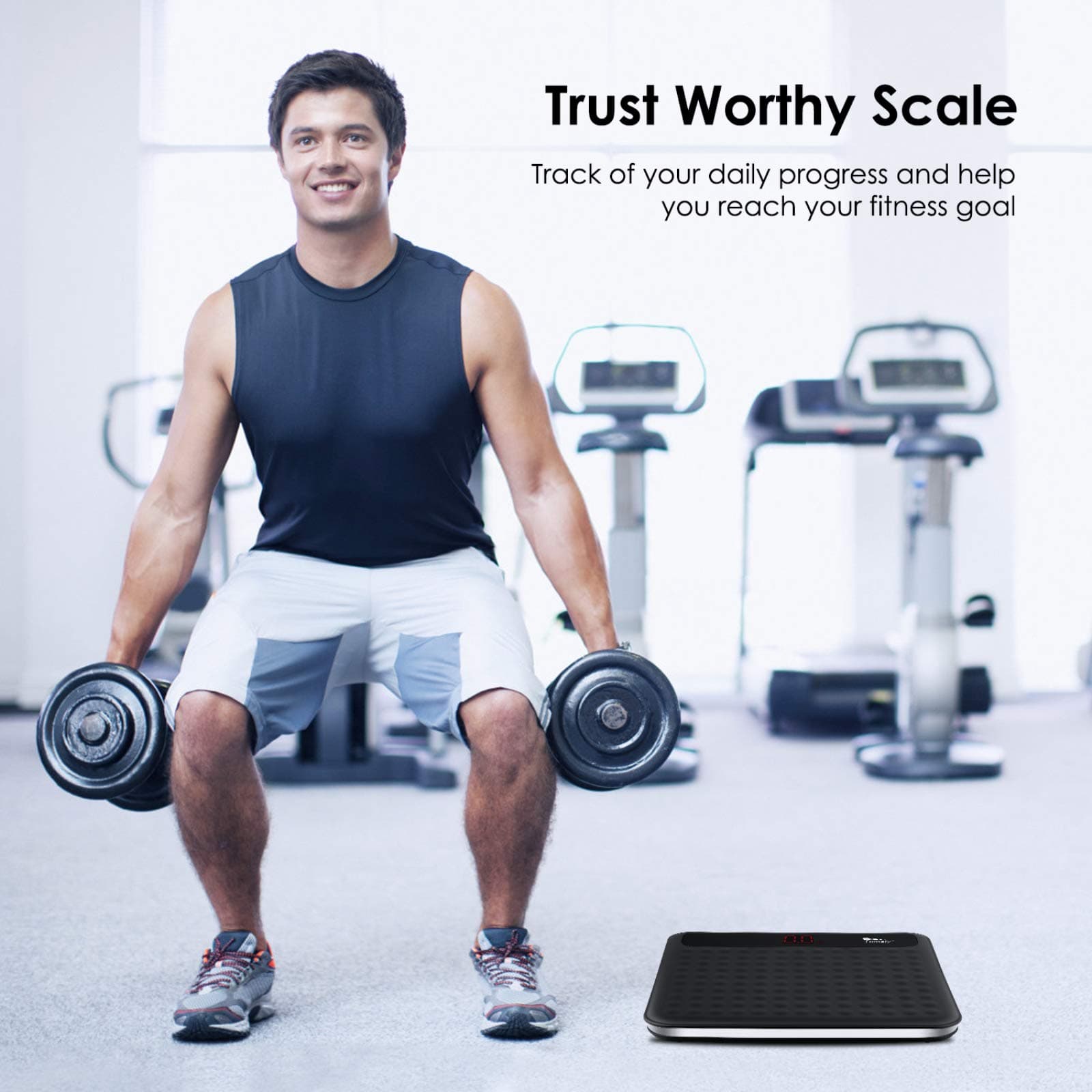 Uten Digital Body Weight Bathroom Scale, High Precision Measurements Scales with - Thumbnail 2