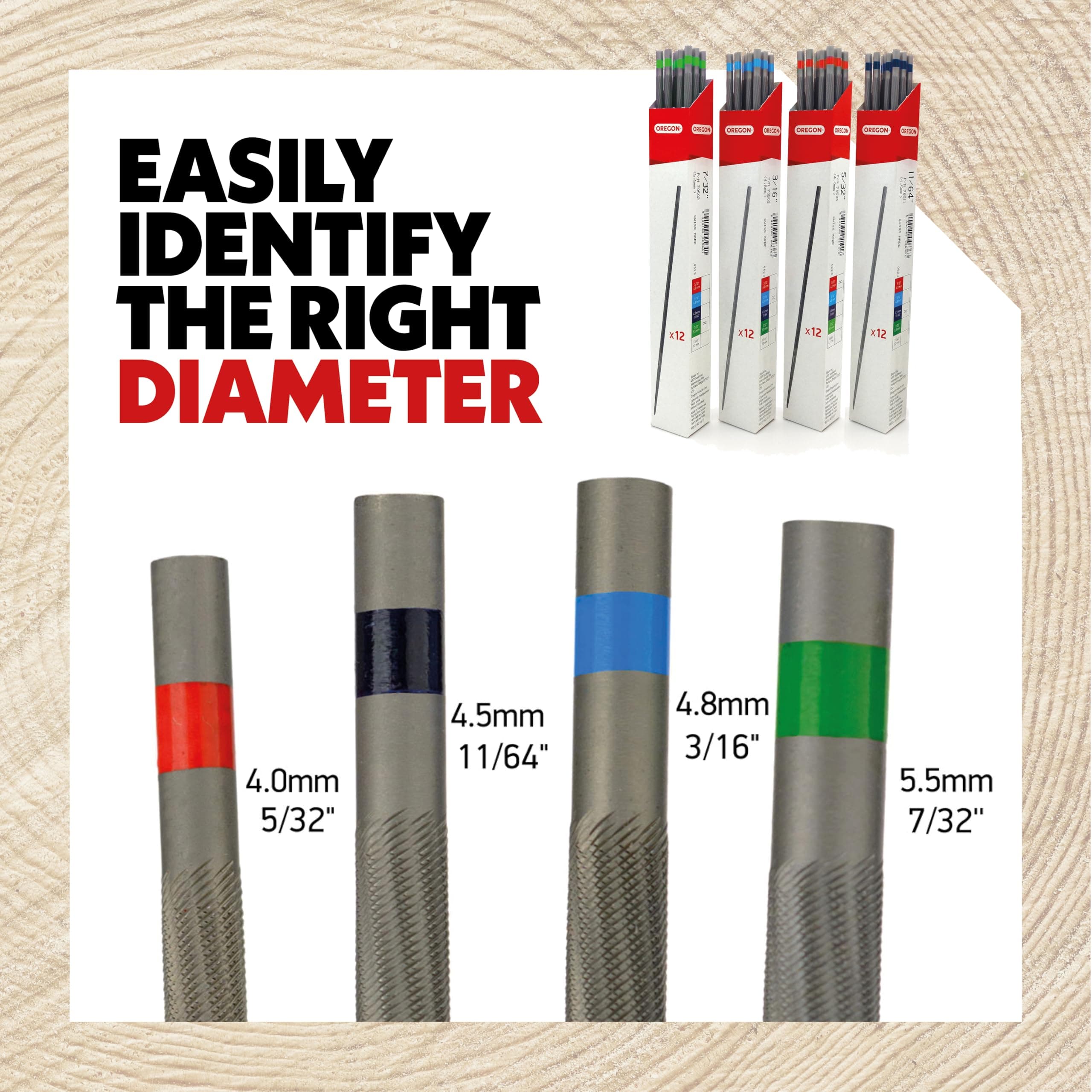 Oregon 70503/80503 3/16-Inch Chain Saw File, Package may vary - Thumbnail 4