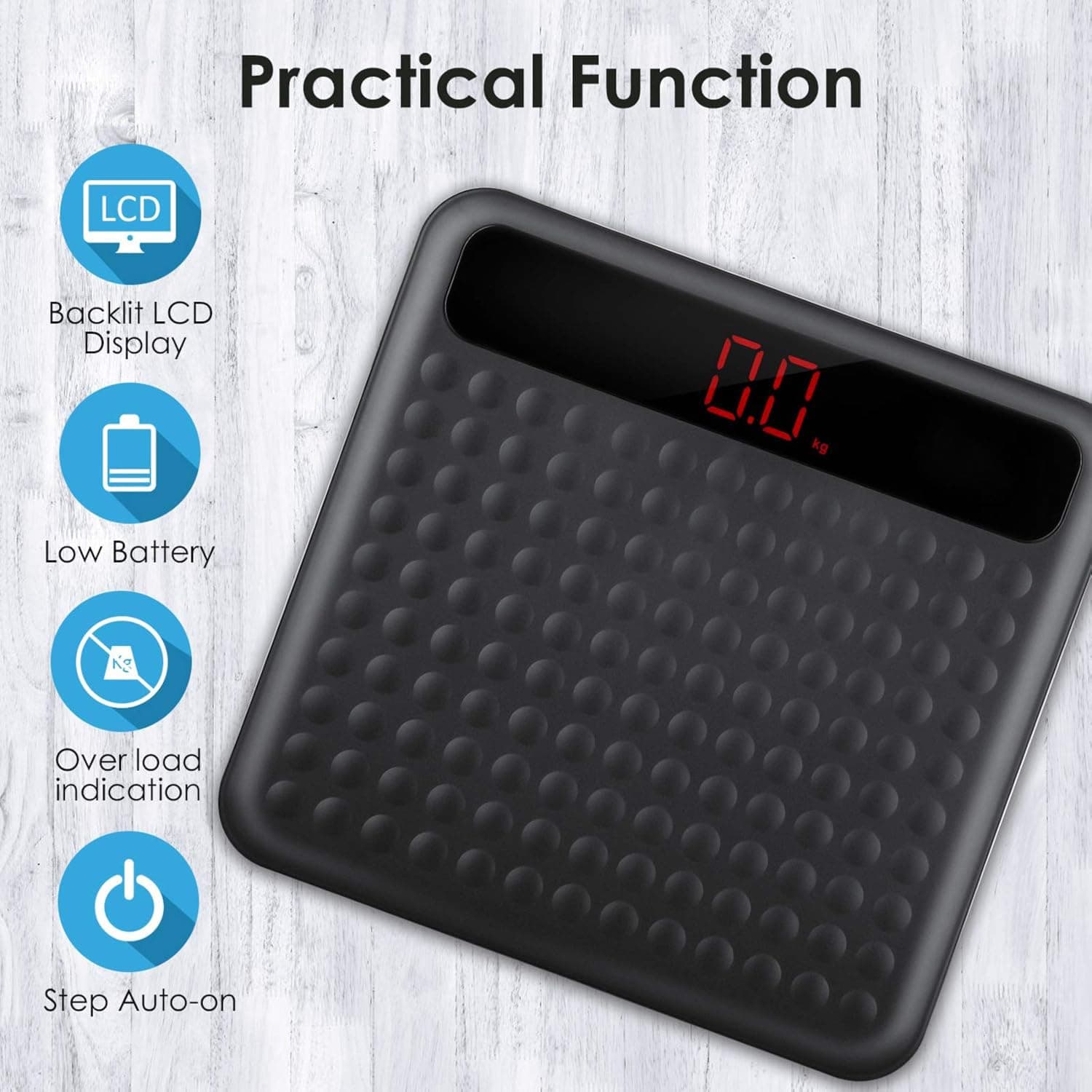 Uten Digital Body Weight Bathroom Scale, High Precision Measurements Scales with - Thumbnail 3