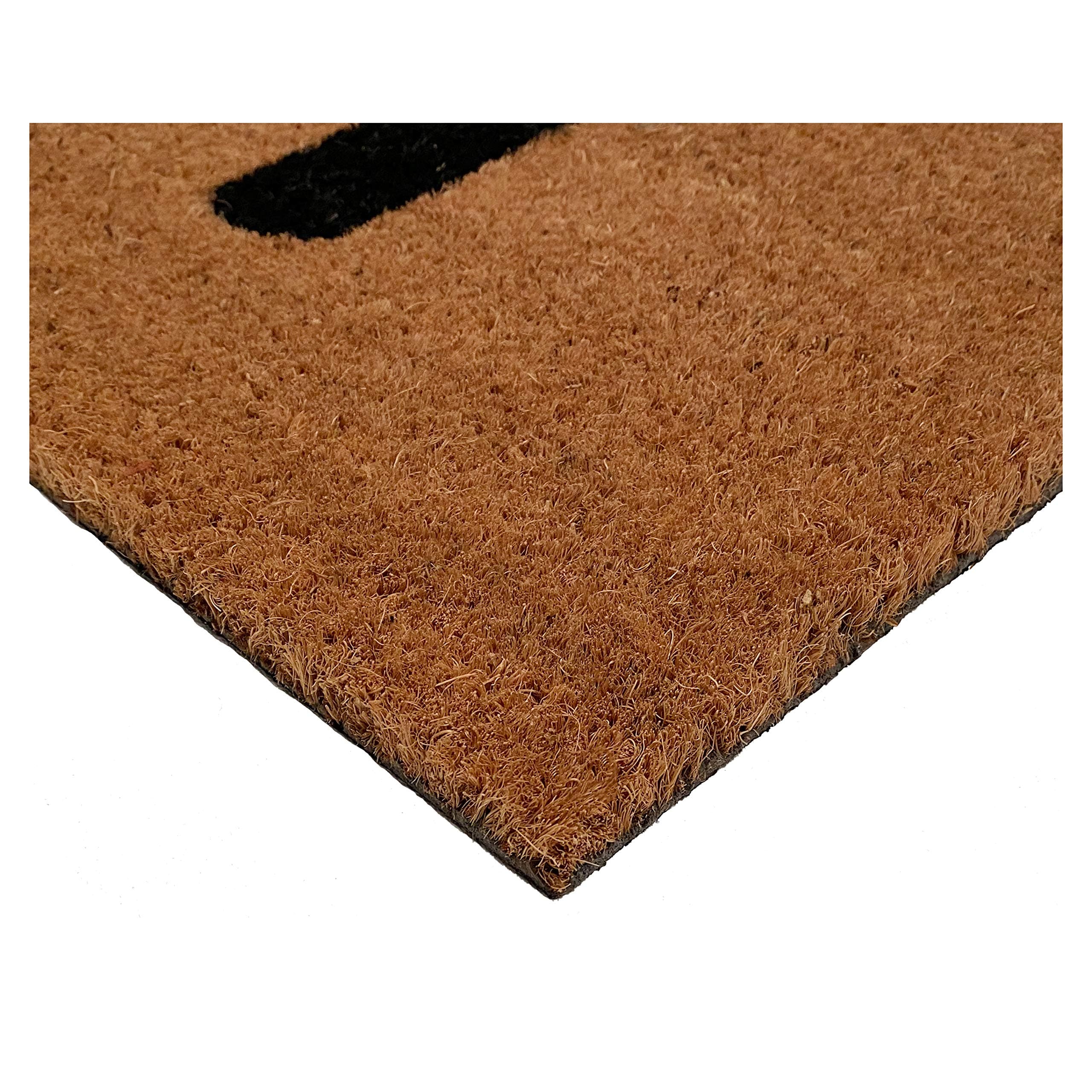 Calloway Mills AZ106122436 Hello Arch Shape Doormat, 24" x 36", Natural/Black - Thumbnail 4