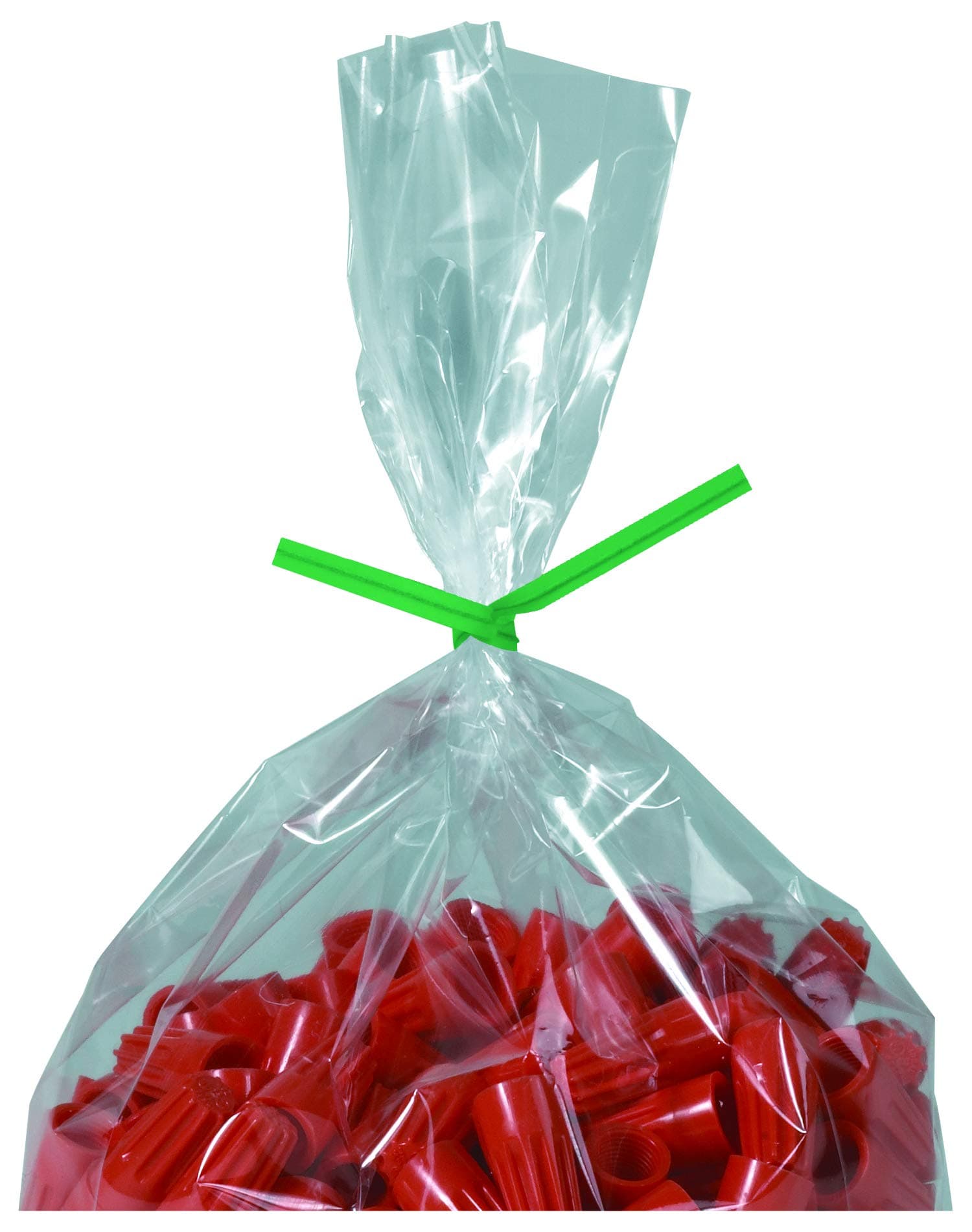 Aviditi Reusable Green Paper Twist Ties, 8" Length, Use to seal bread, gift, and - Thumbnail 2